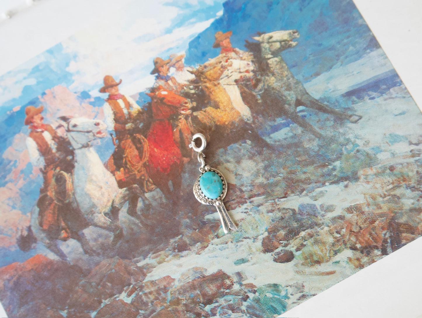 Turquoise & Sterling Silver Charm Bracelets