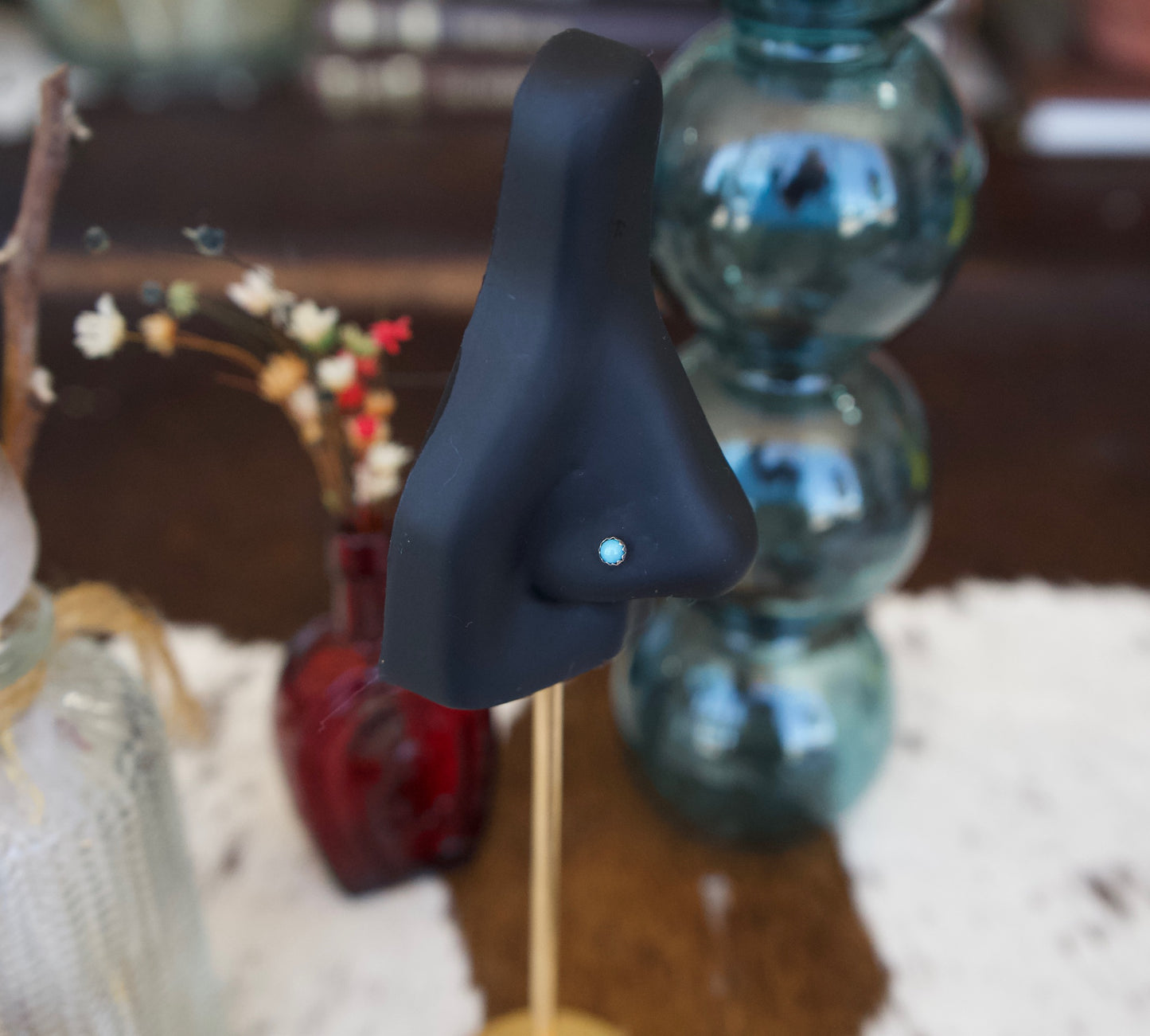 Turquoise Nose Studs 20G (0.8mm)