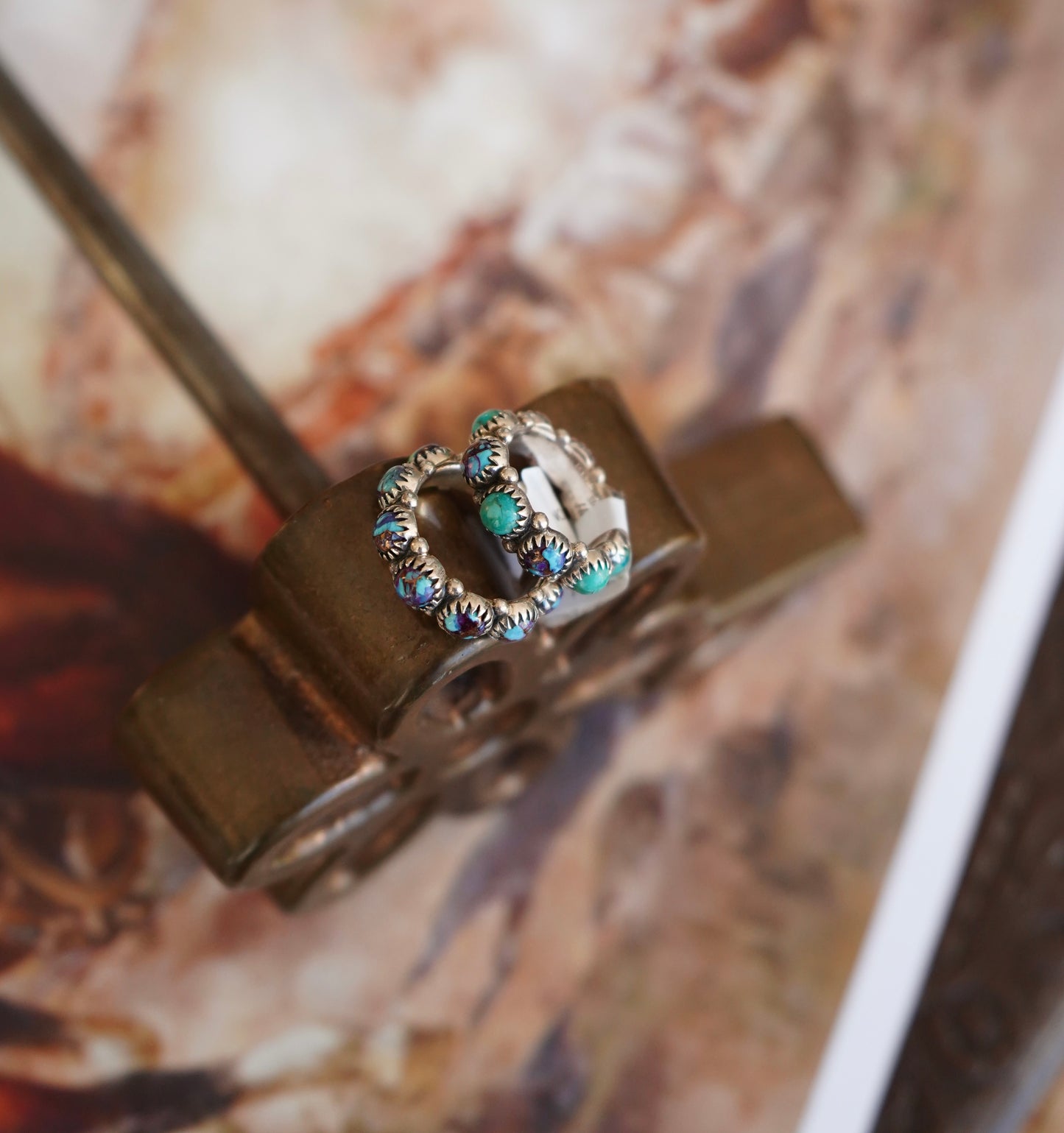 Purple Mojave Infinity Rings