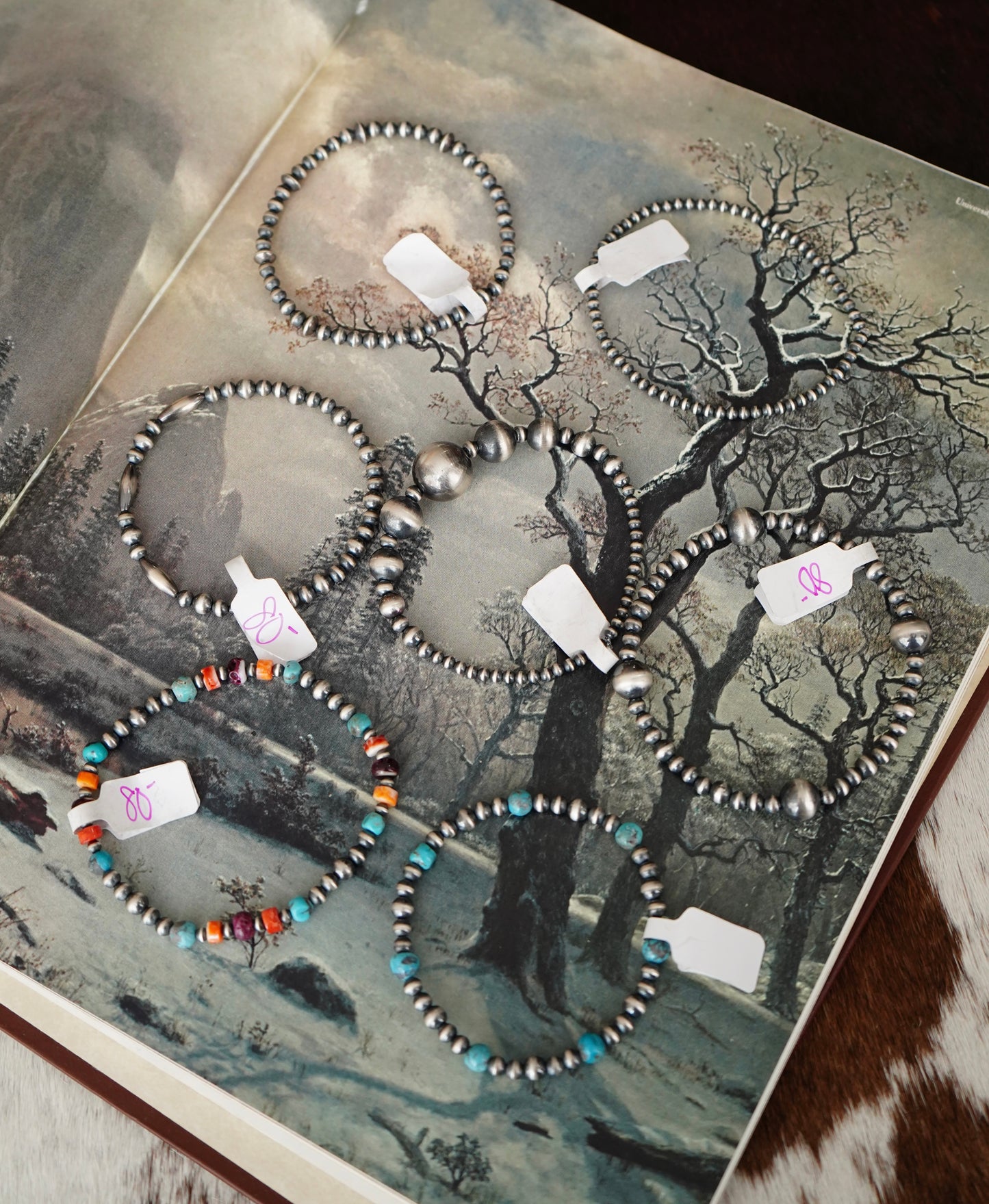 Sterling Silver Pearls Stretchy Bracelets