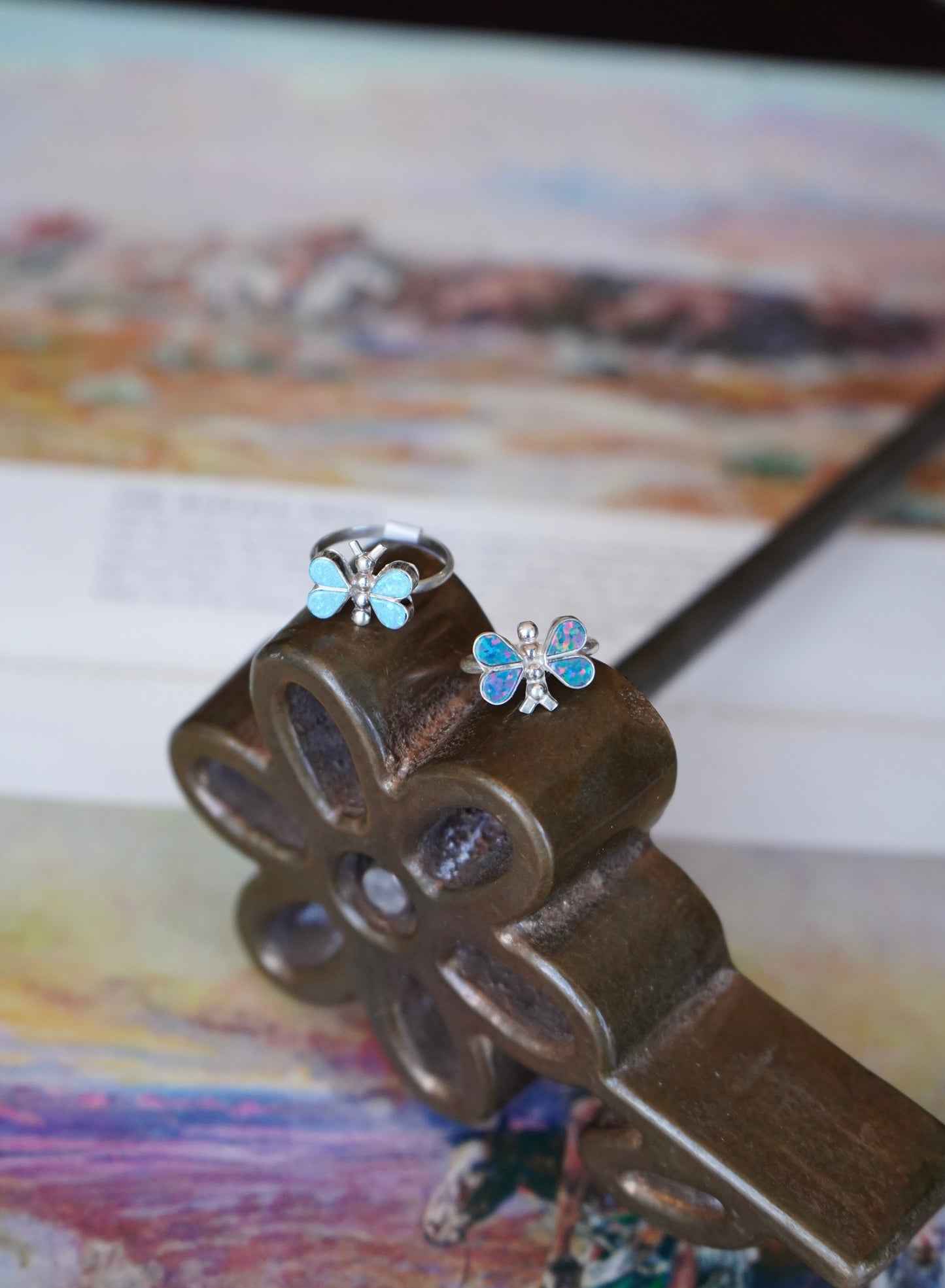 Swain Charlie Opal Butterfly Rings