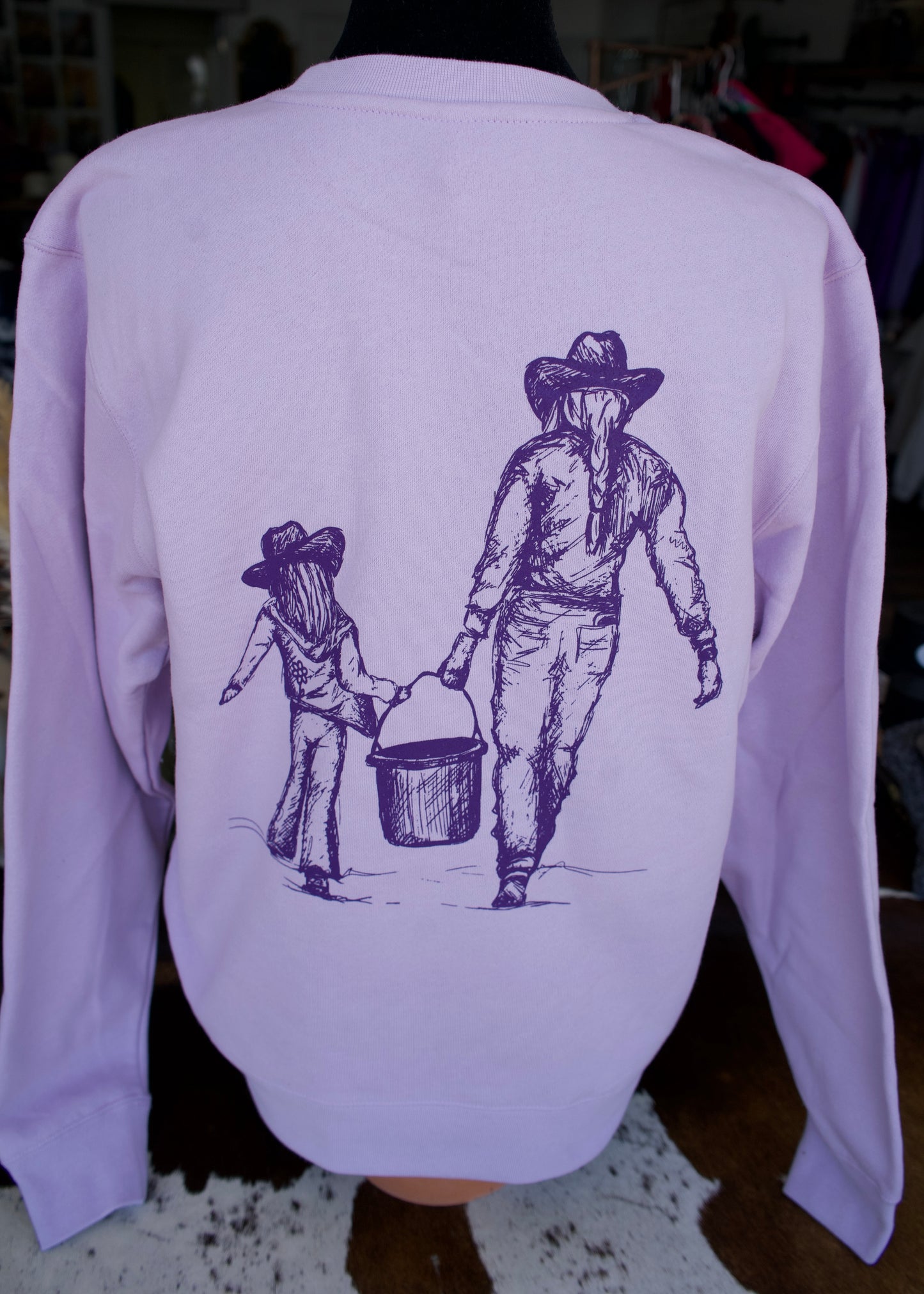 Grew Up - Lavender Crewneck