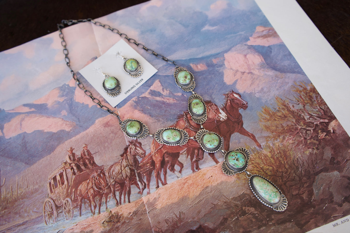Eli Skeets Handmade Sonoran Gold Necklace Set