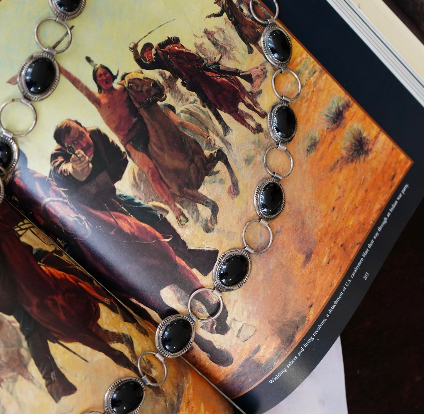 Glen Davis Black Onyx Concho Belt
