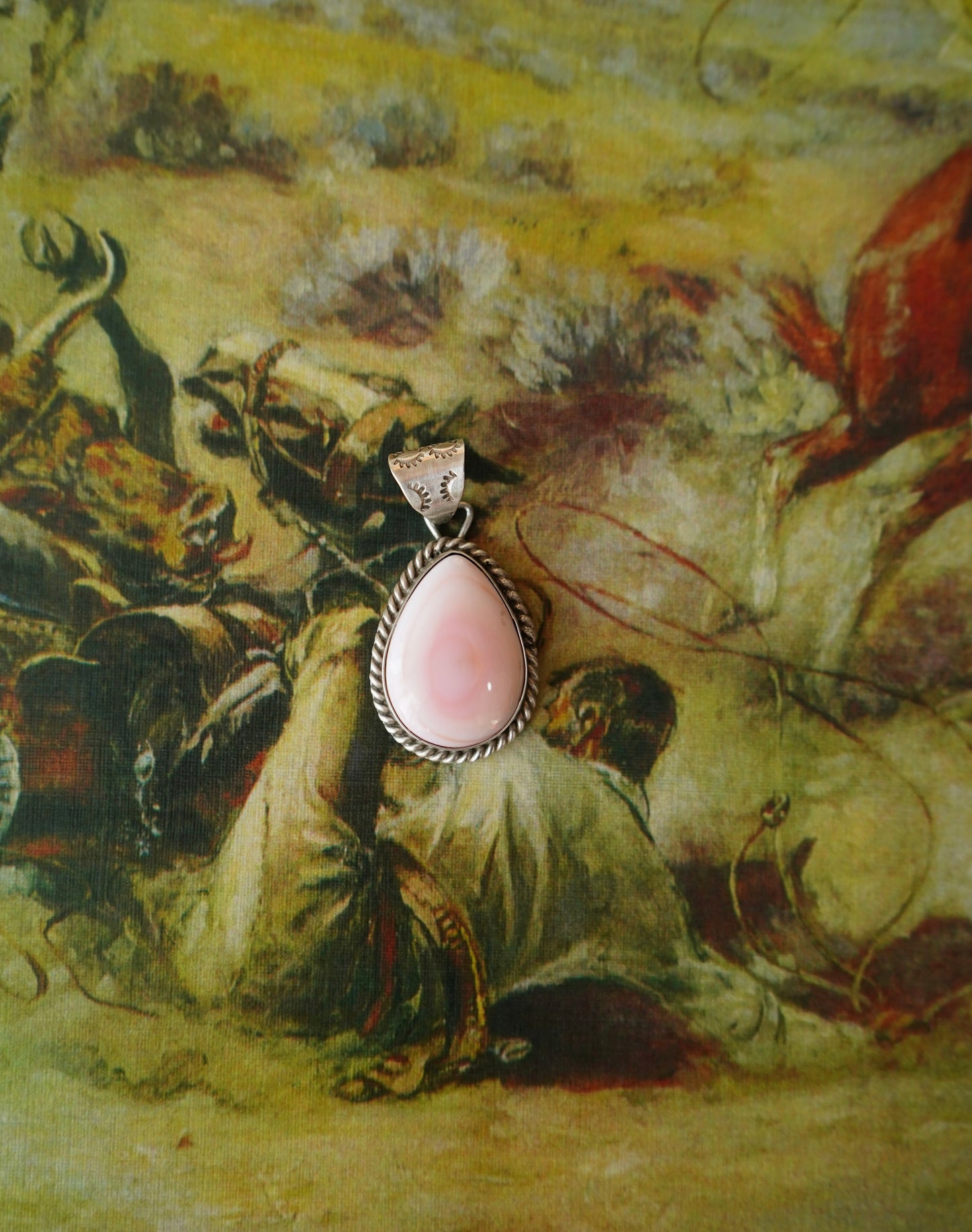 Jimson Belin Pink Conch Teardrop Pendant