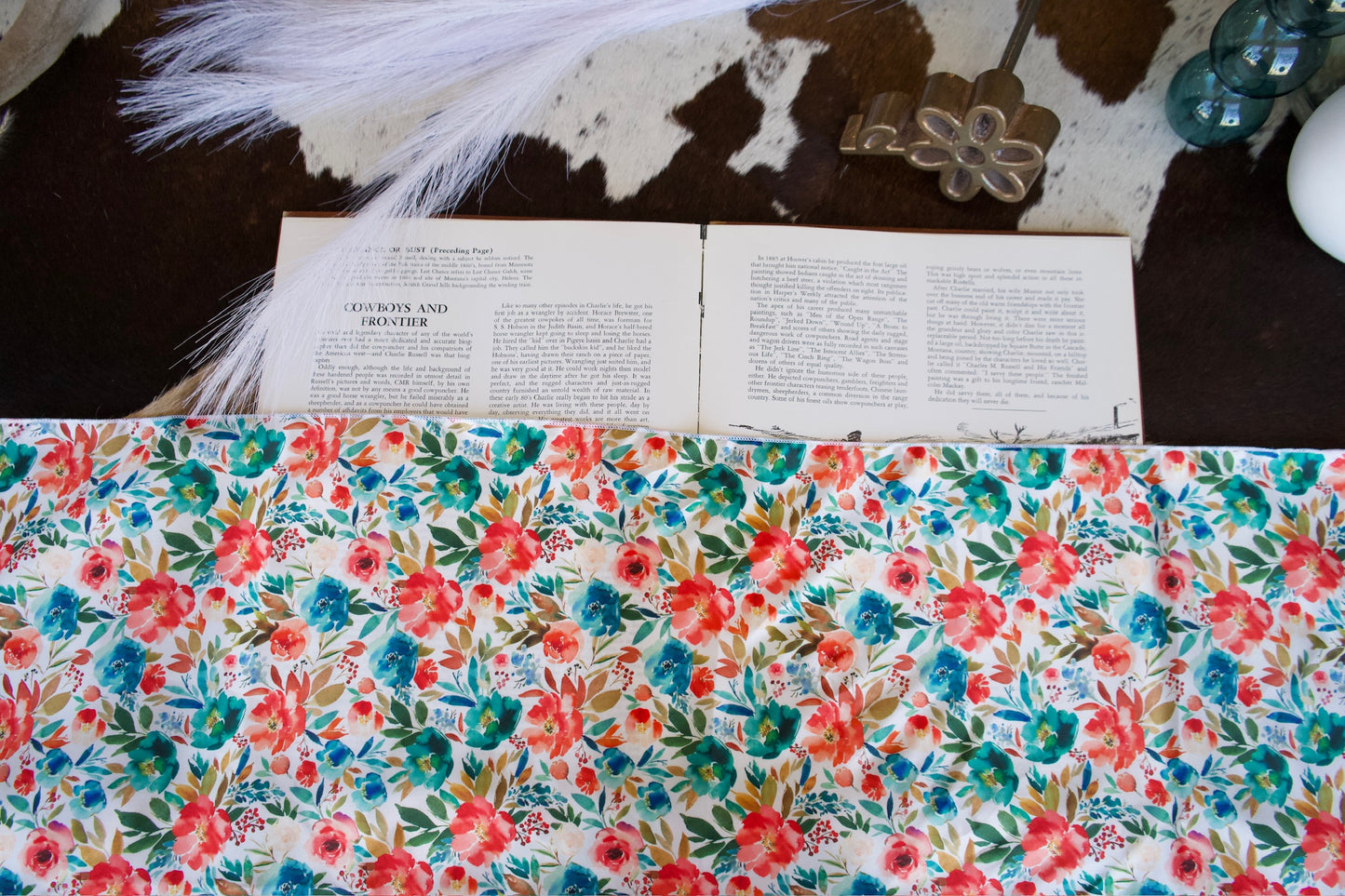 Watercolor Springtime Floral Wild Rag