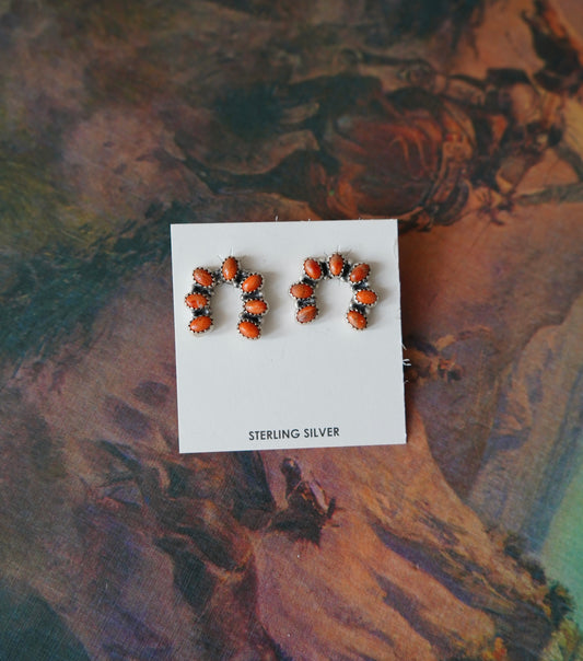 Turquoise Naja Stud Earrings