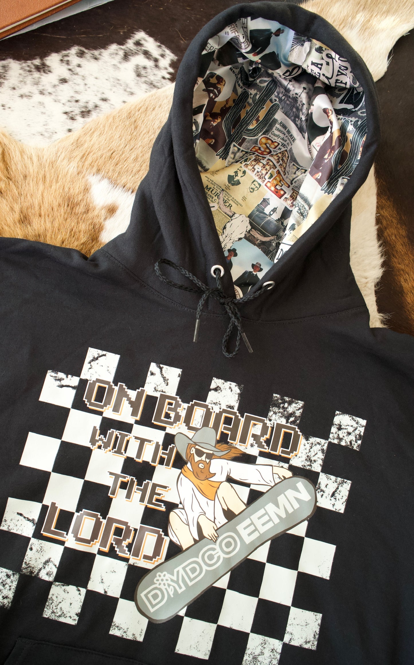 On Board With The Lord Satin Lined Hoodies