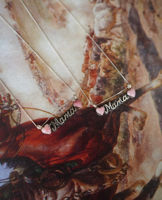 Myra Benally Pink Conch Mama Necklaces