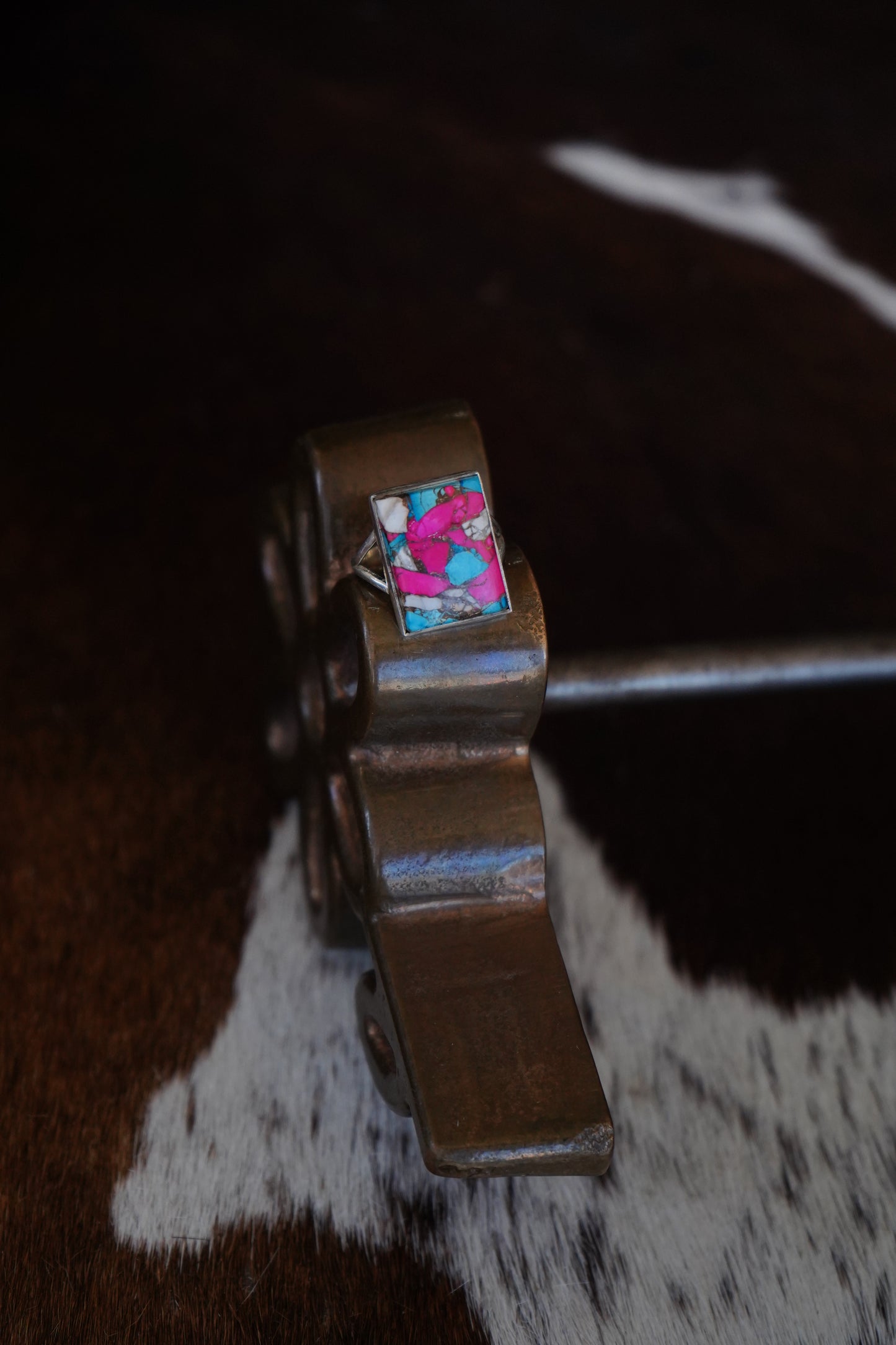 Square Cotton Candy Ring - Sz 10