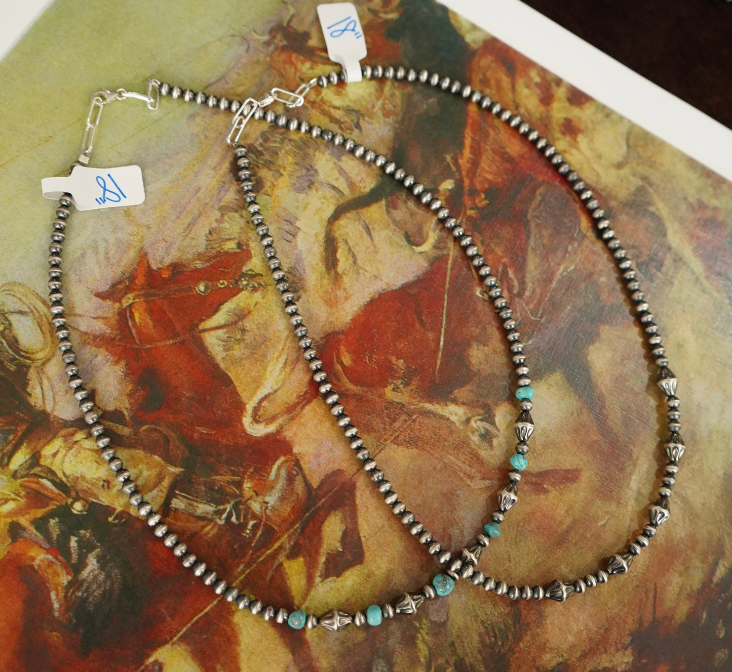 Sterling Silver Textured Torpedo Necklaces