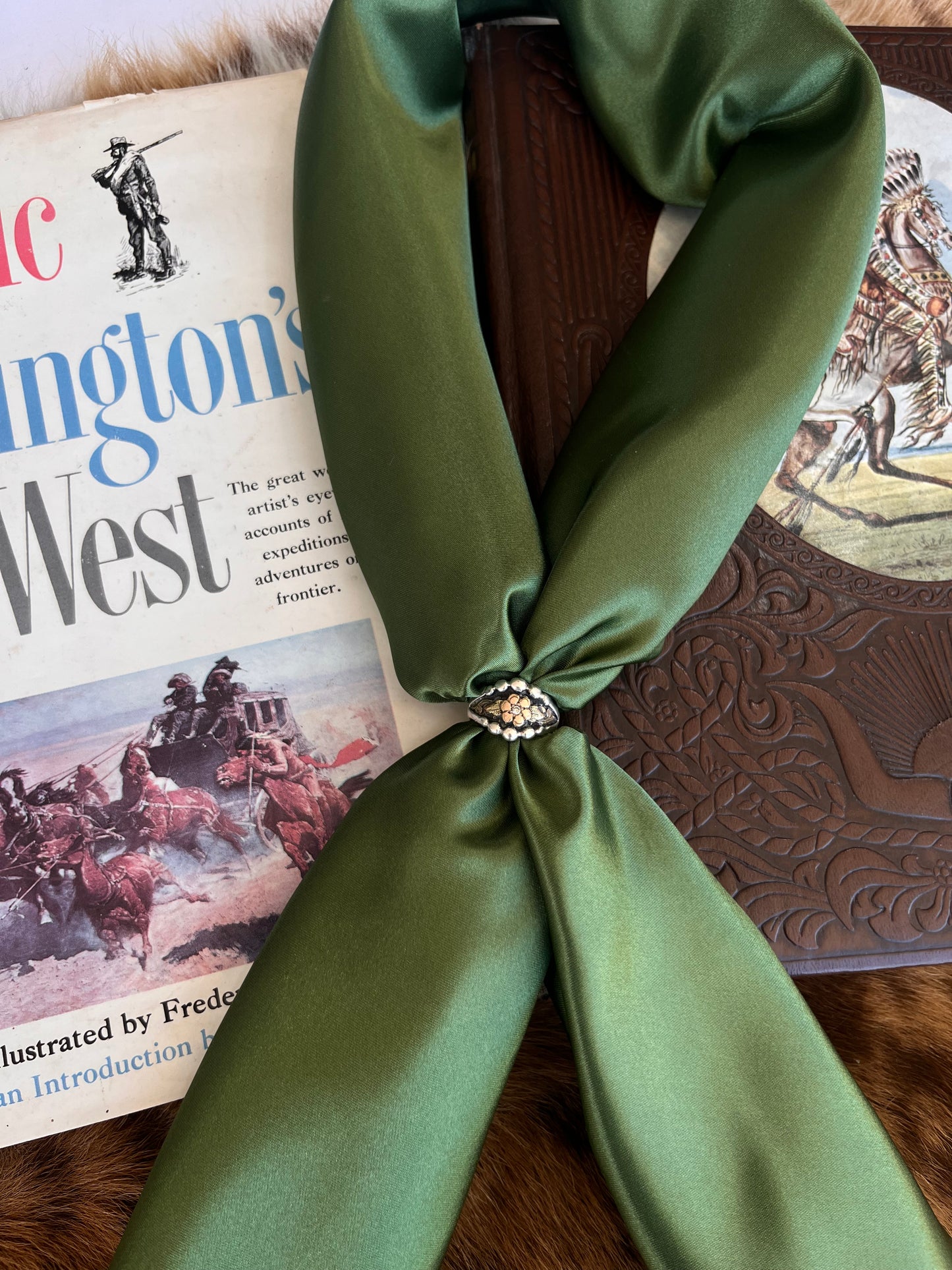 Olive Solid Wild Rag