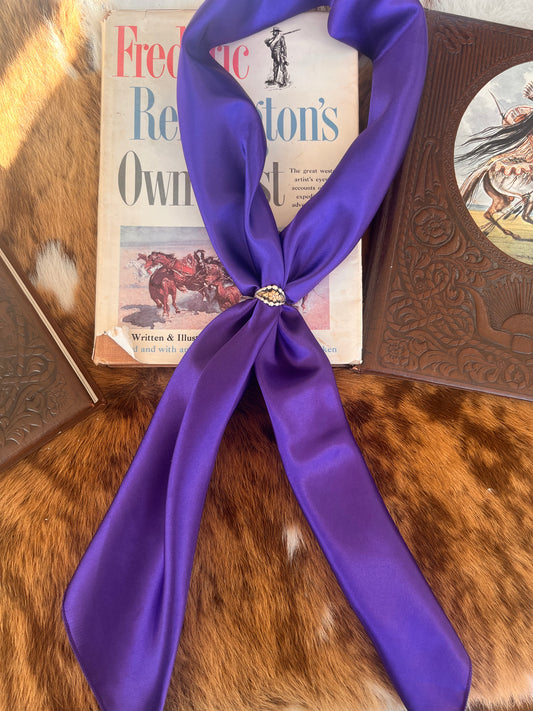 Purple Solid Wild Rag