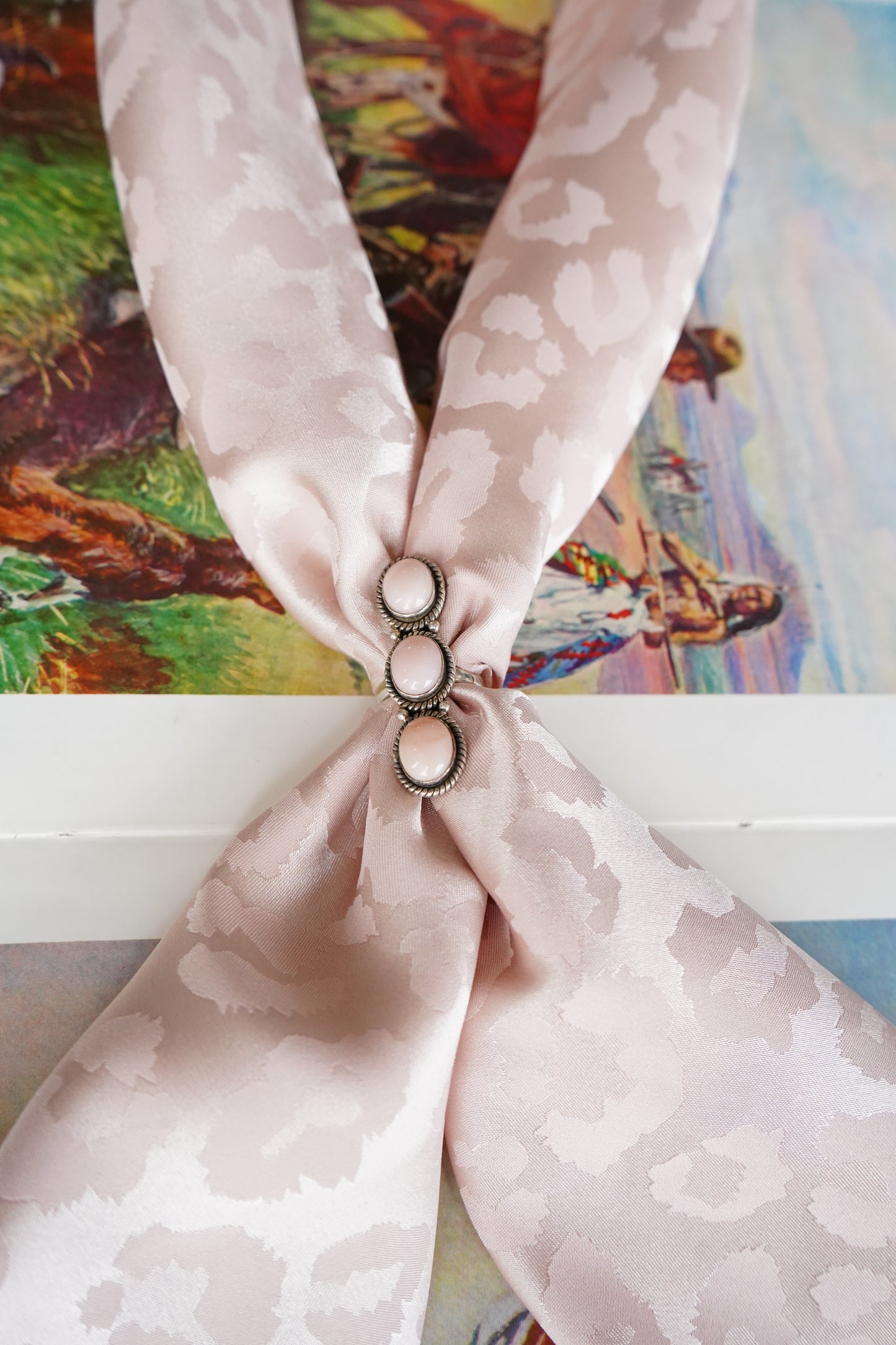 Large Jacquard Cheetah DS Wild Rags