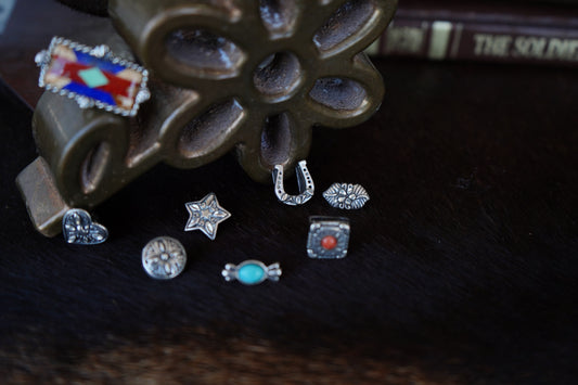 Vintage Sterling Silver Button Covers