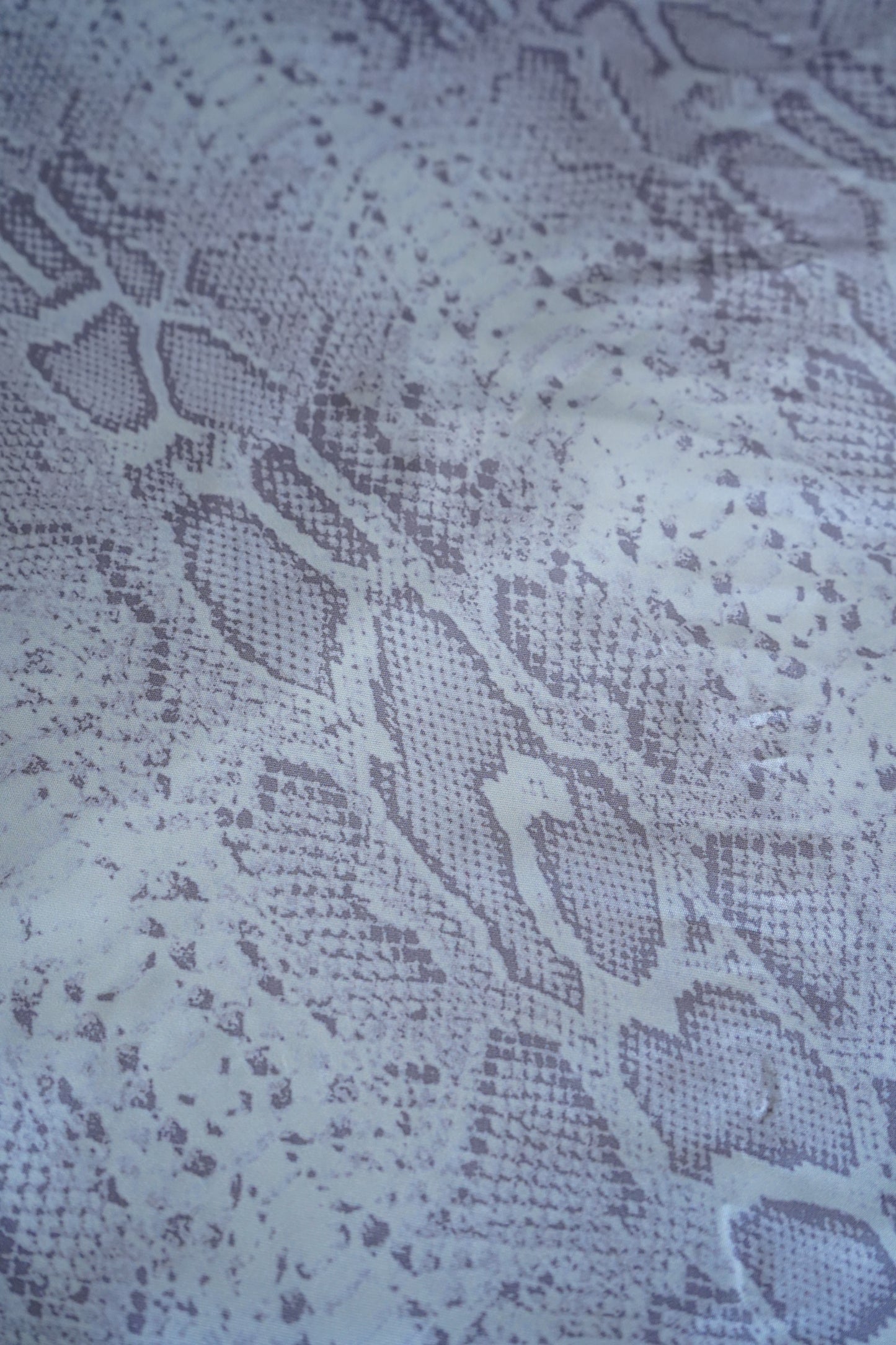 Beige Snakeskin Wild Rag