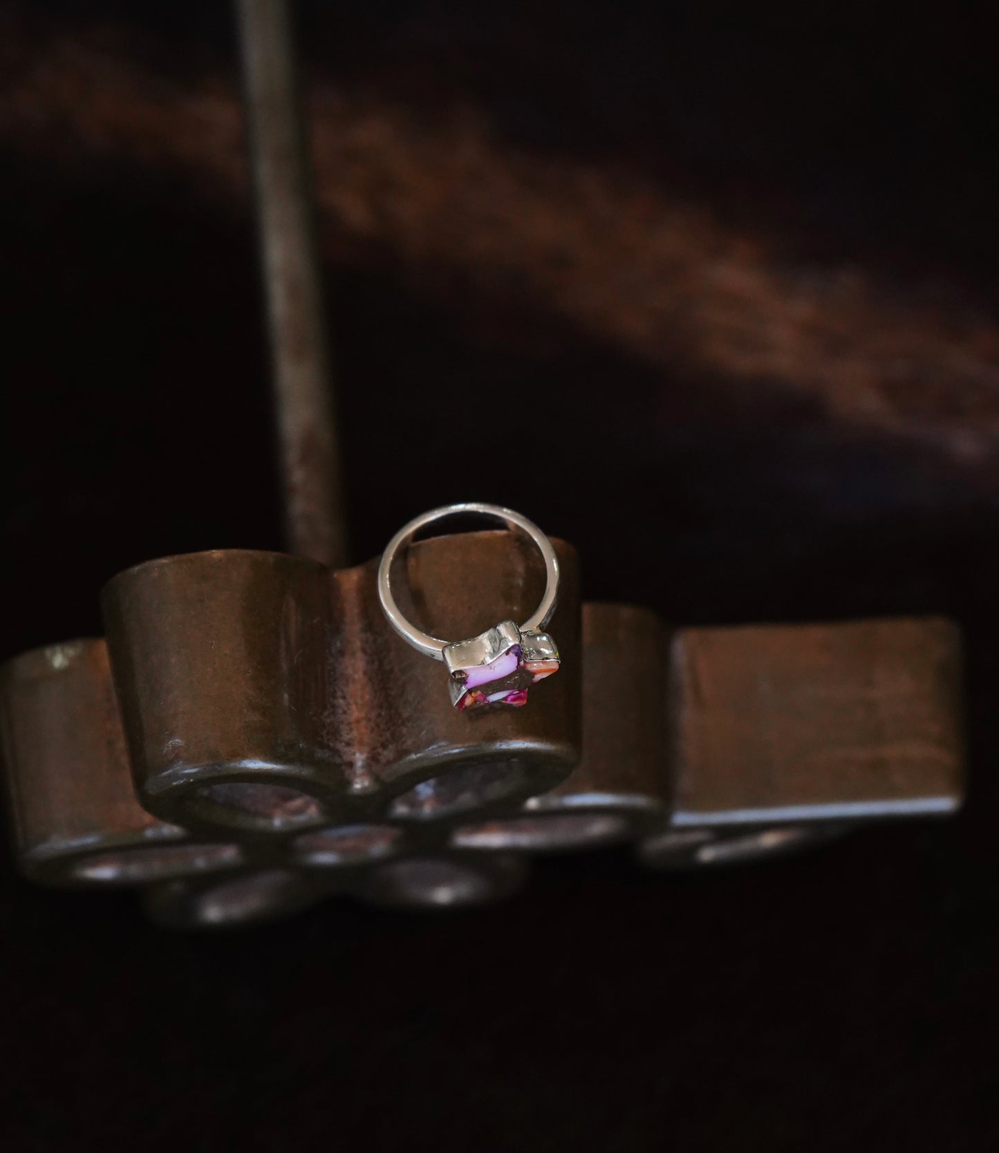Pink Dahlia Star Ring - Sz 7.75