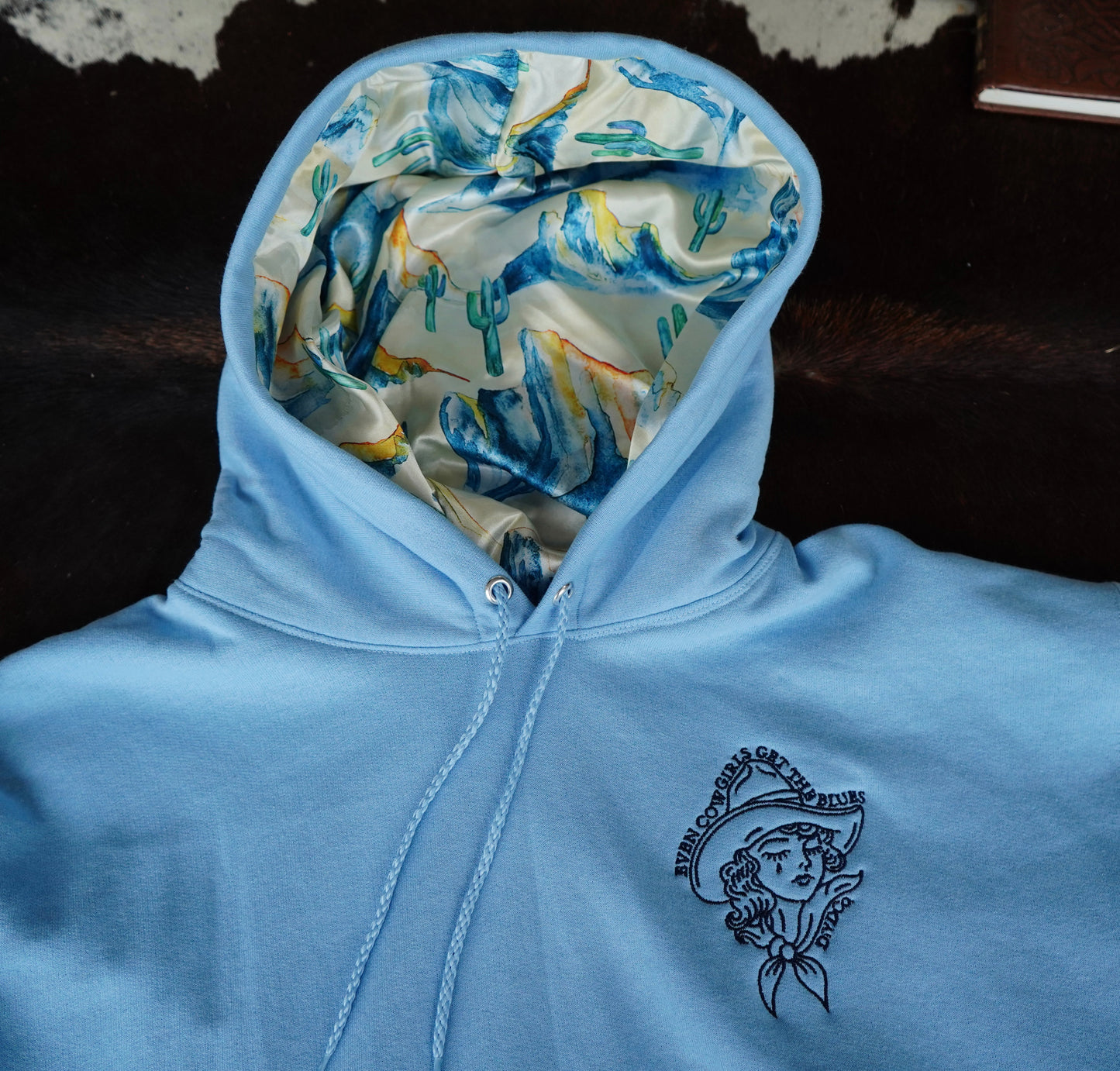 Cowgirls Cry (Sometimes) Unisex Satin Lined Hoodie