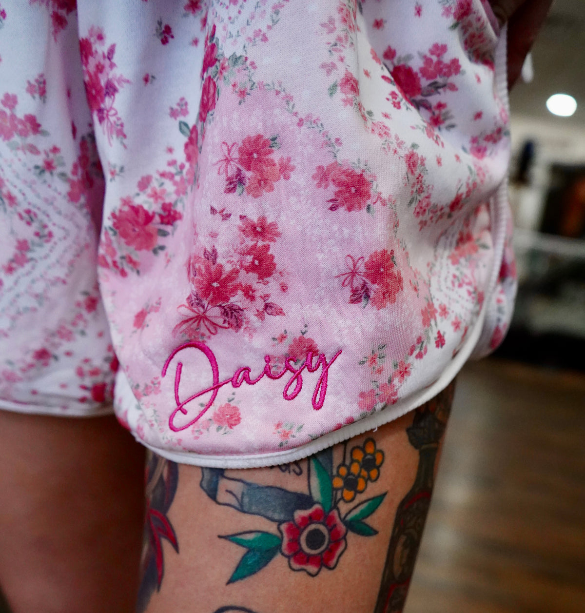 Daisy Branded Pink Floral Patchwork Set