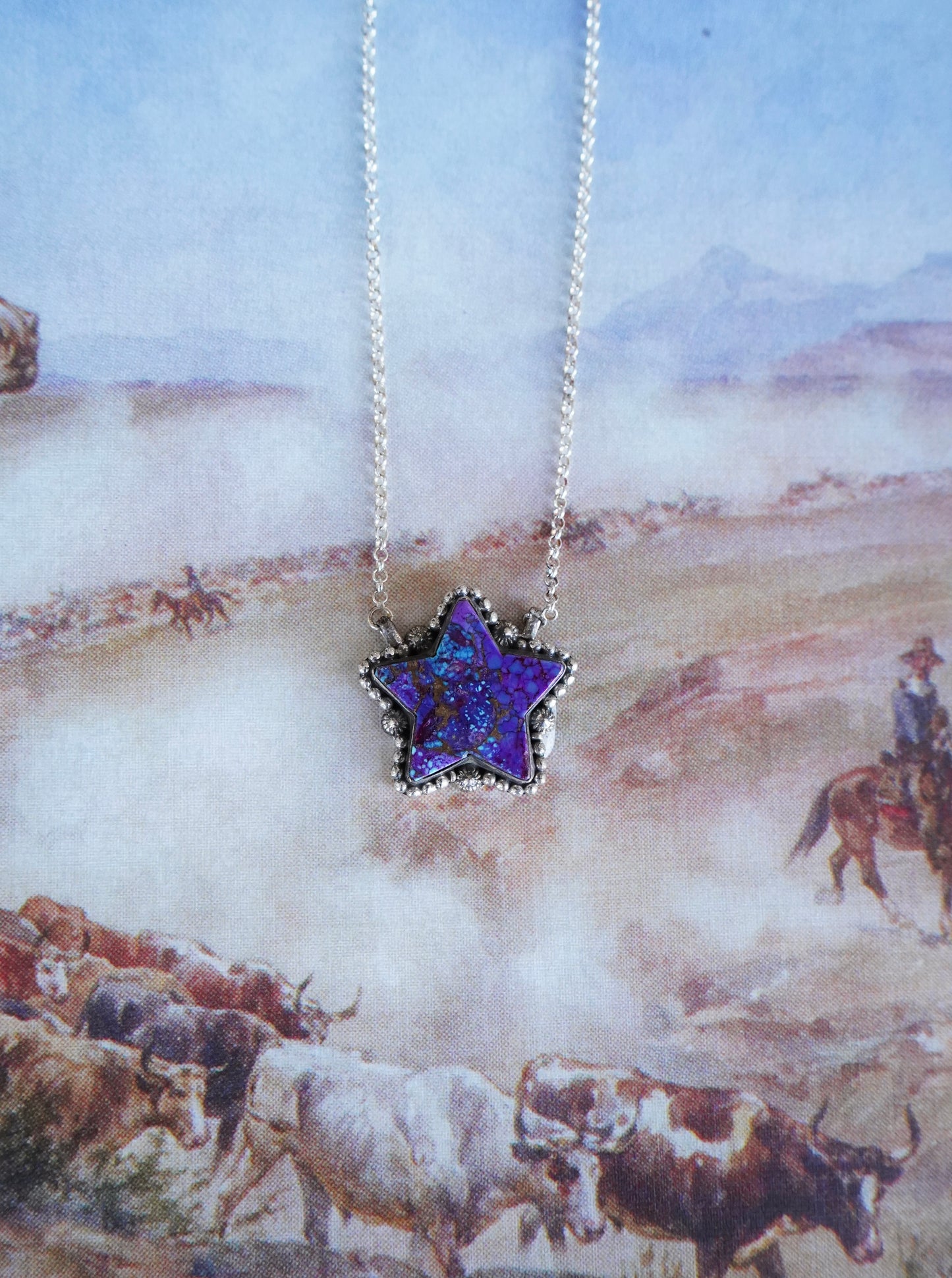 Purple Mojave Star Necklace
