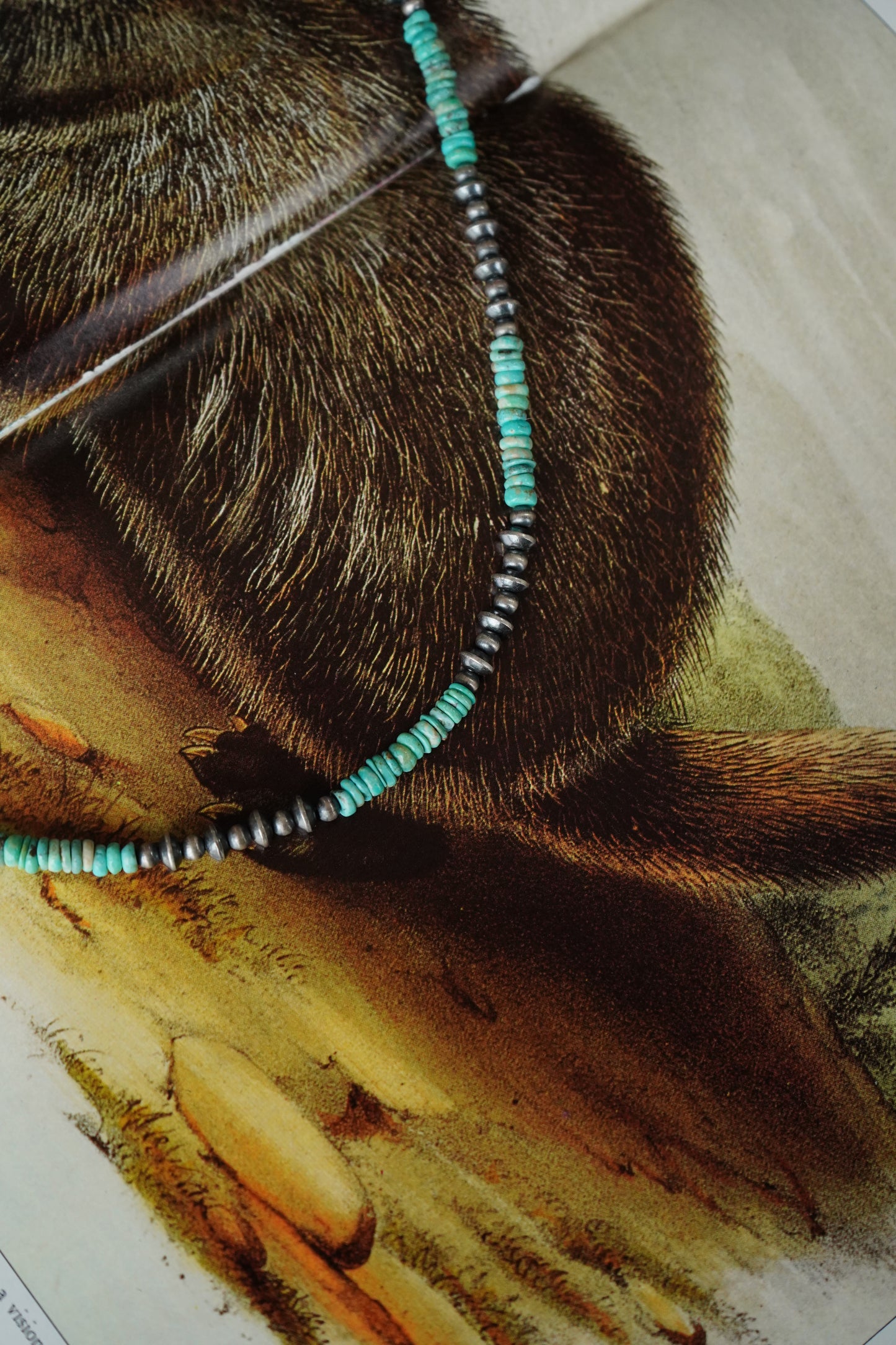 Navajo Pearl w/ Turquoise Chips Necklaces