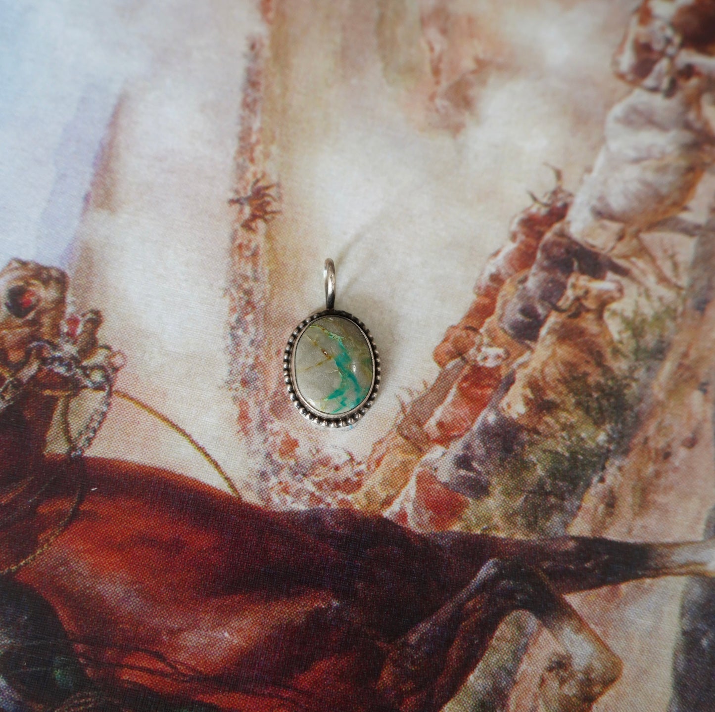 Anderson Largo Boulder Turquoise Pendant