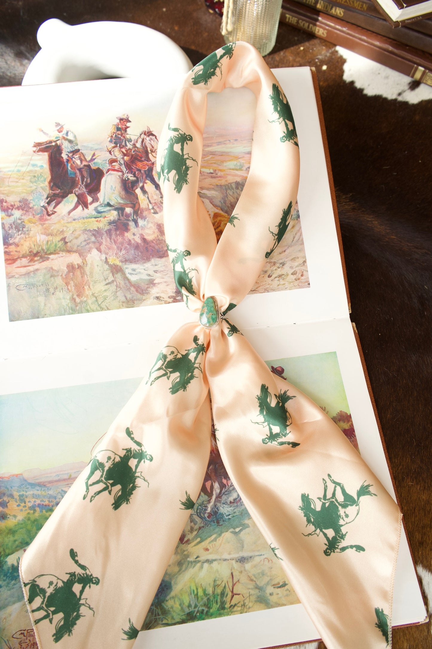 Cream Bucked Down Wild Rag