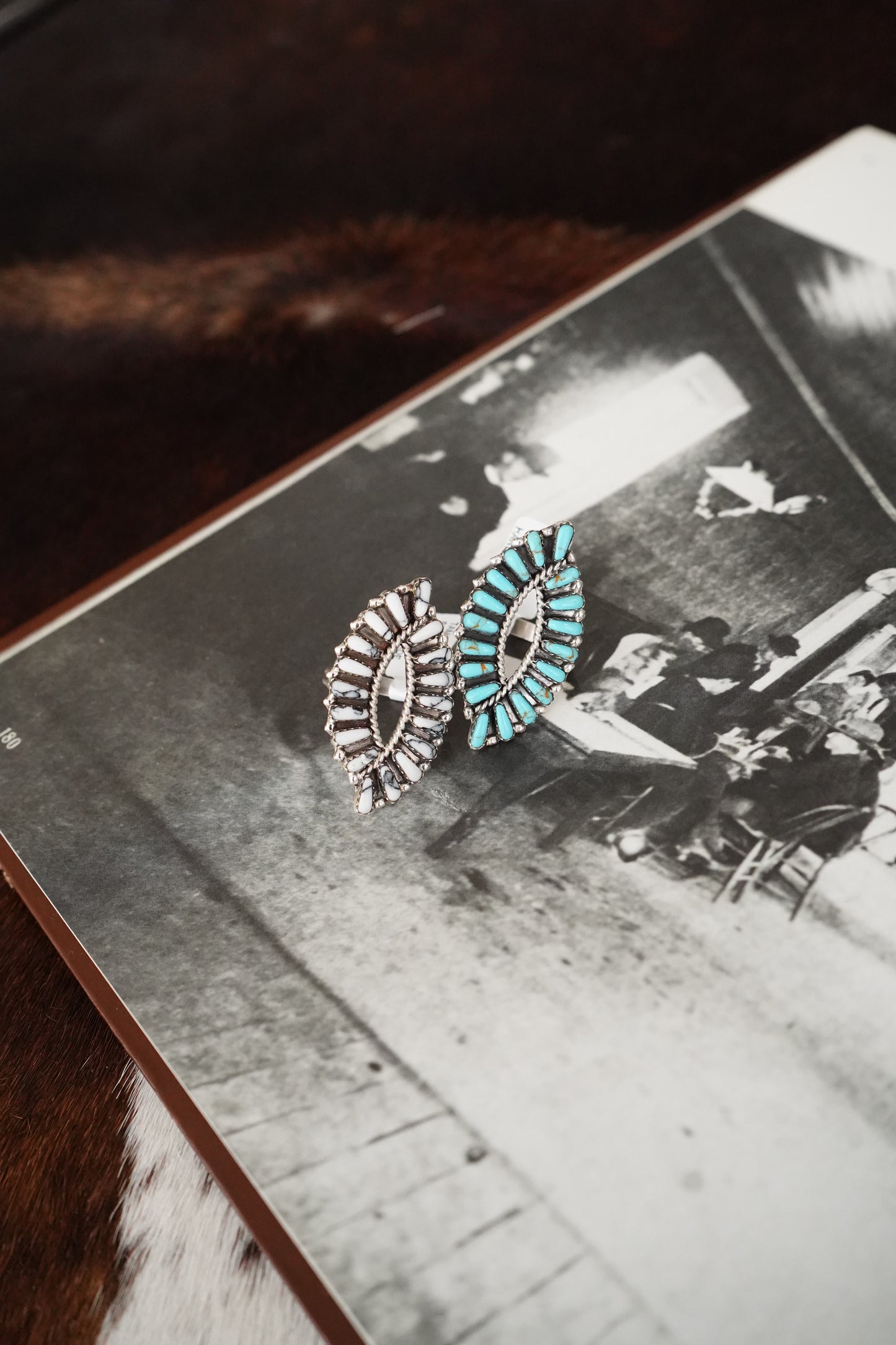 Tamara Benally Oval Cluster Rings