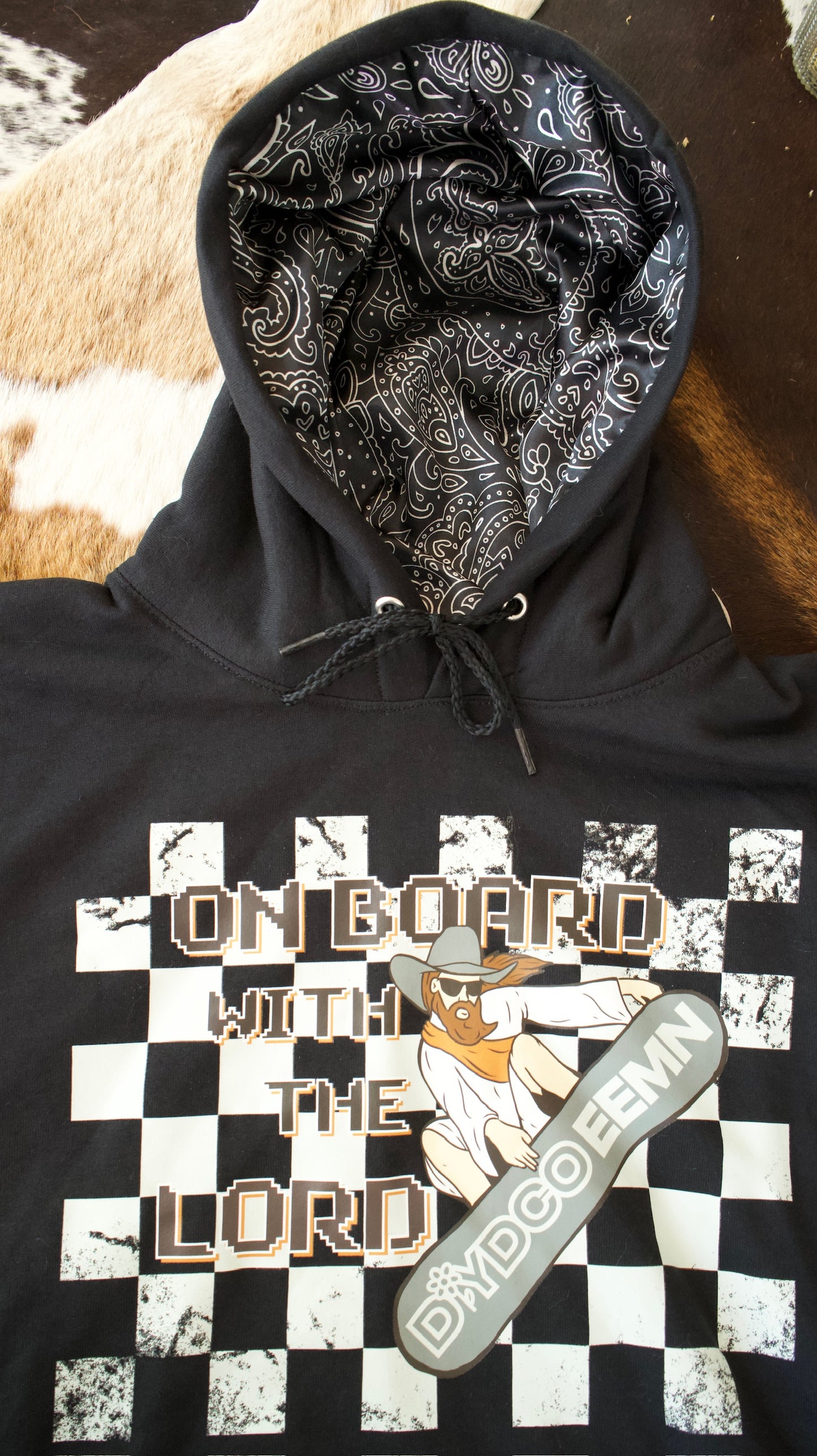 On Board With The Lord Satin Lined Hoodies
