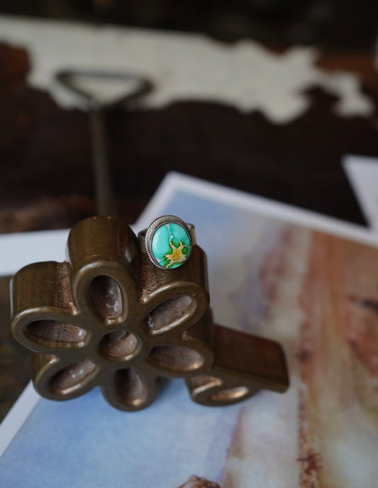 Antionette Martinez Round Sonoran Gold Ring - Adj