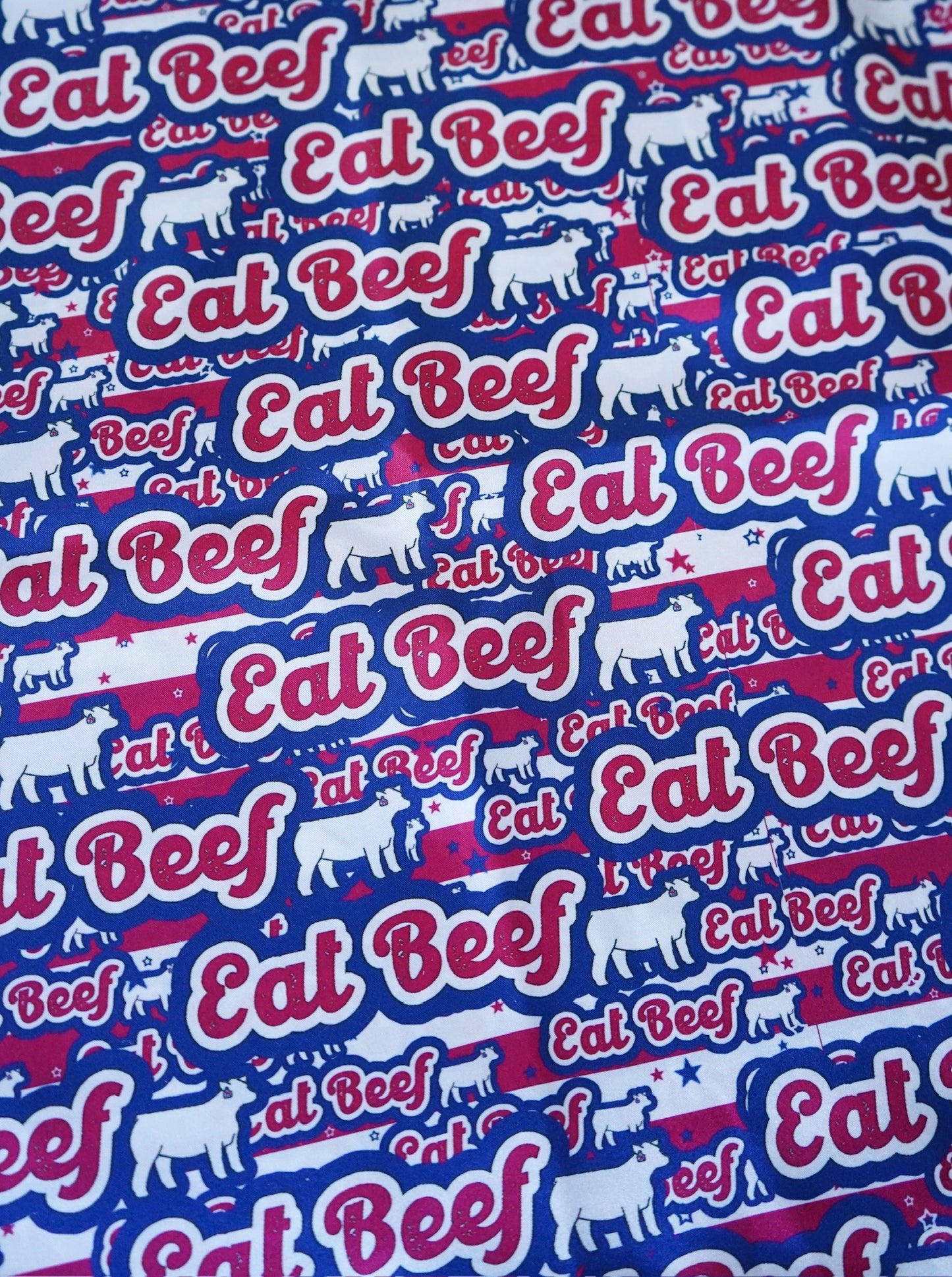 Patriotic Eat Beef Wild Rag