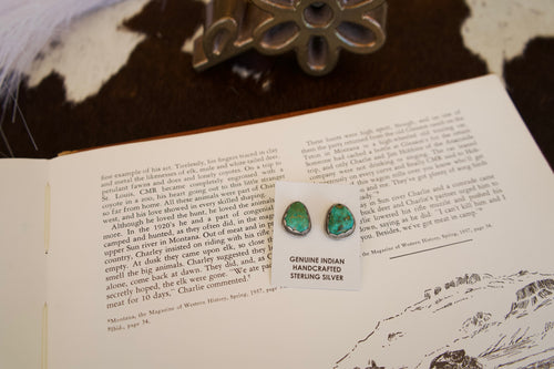 Timothy Yazzie Royston Turquoise Studs
