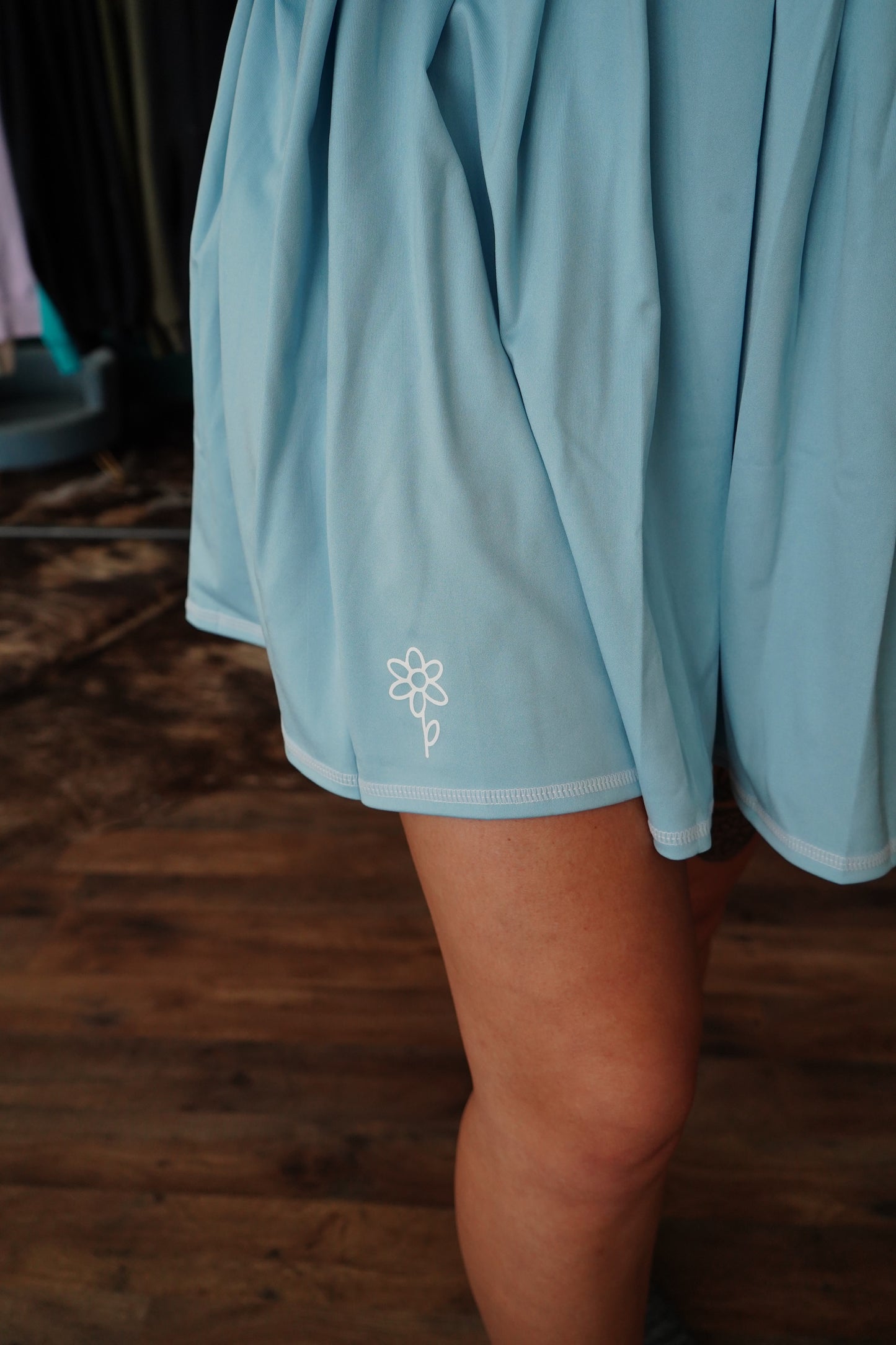 Blue Zip Up w/ White Daisy Brand Tennis Dresses