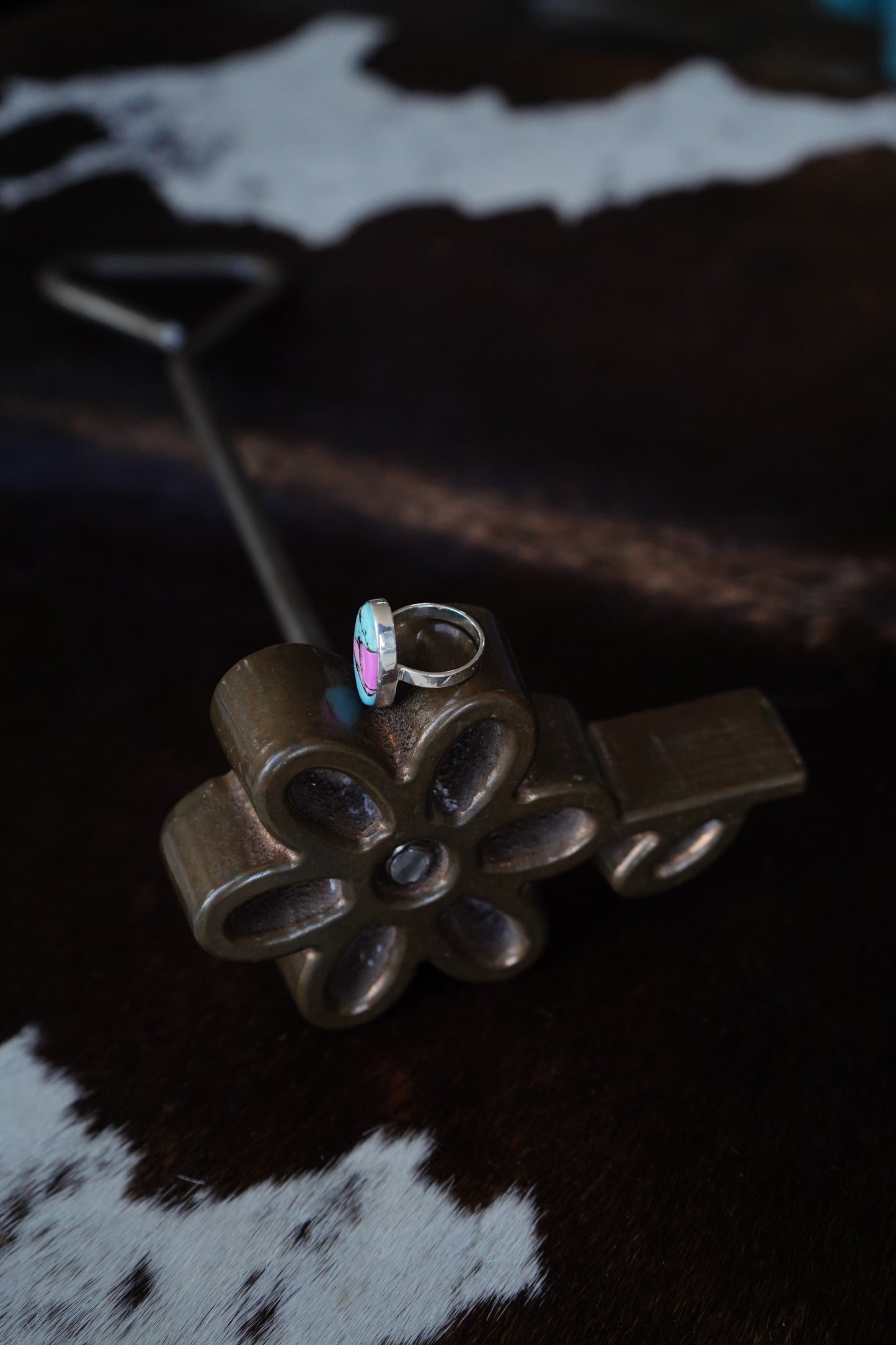 Cotton Candy Oval Ring - Sz 6