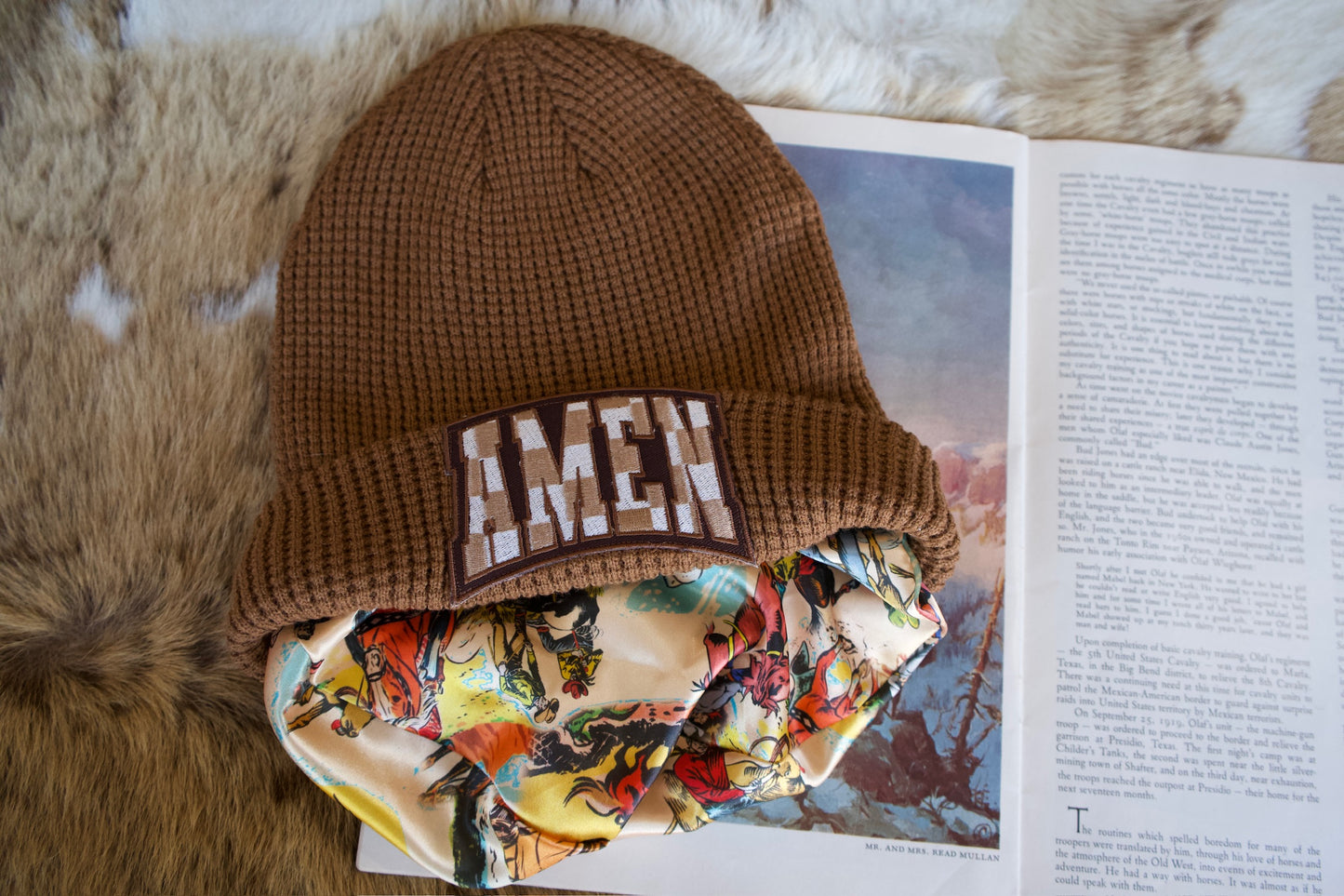 Powerful Patches on Satin Lined Beanies, Neckwarmers & Headbands