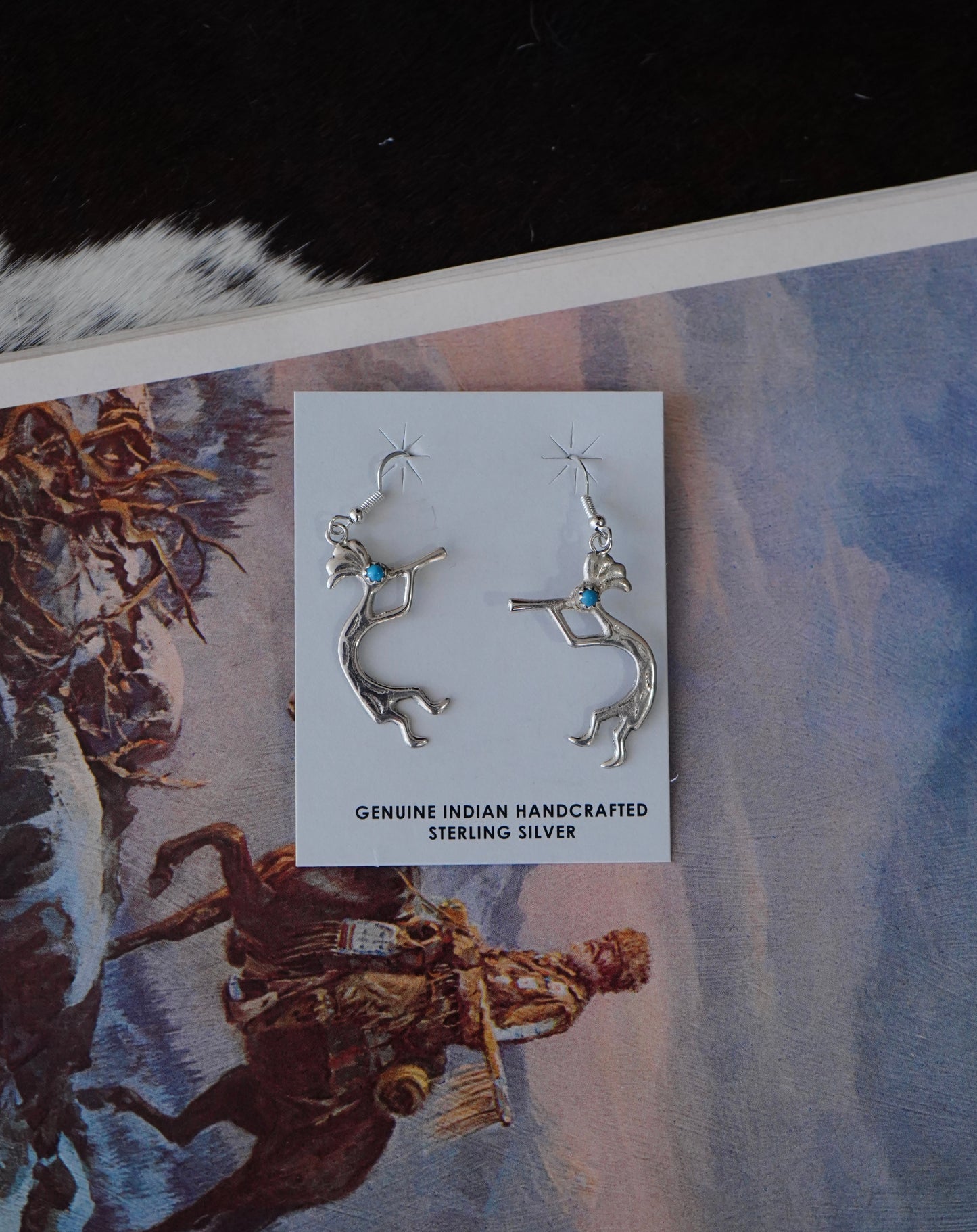 Shantal Bitsie Kokopelli Fish Hook Earrings
