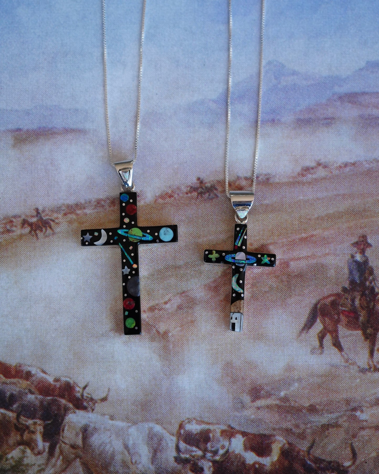 Space Cadet Inlay Crosses