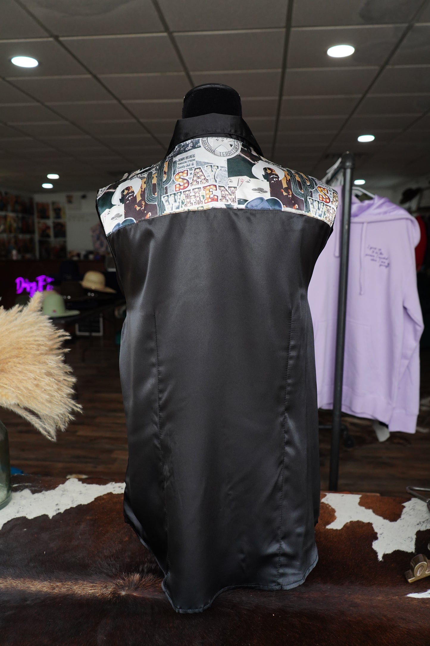 2XL - Tombstone on Black Button Down