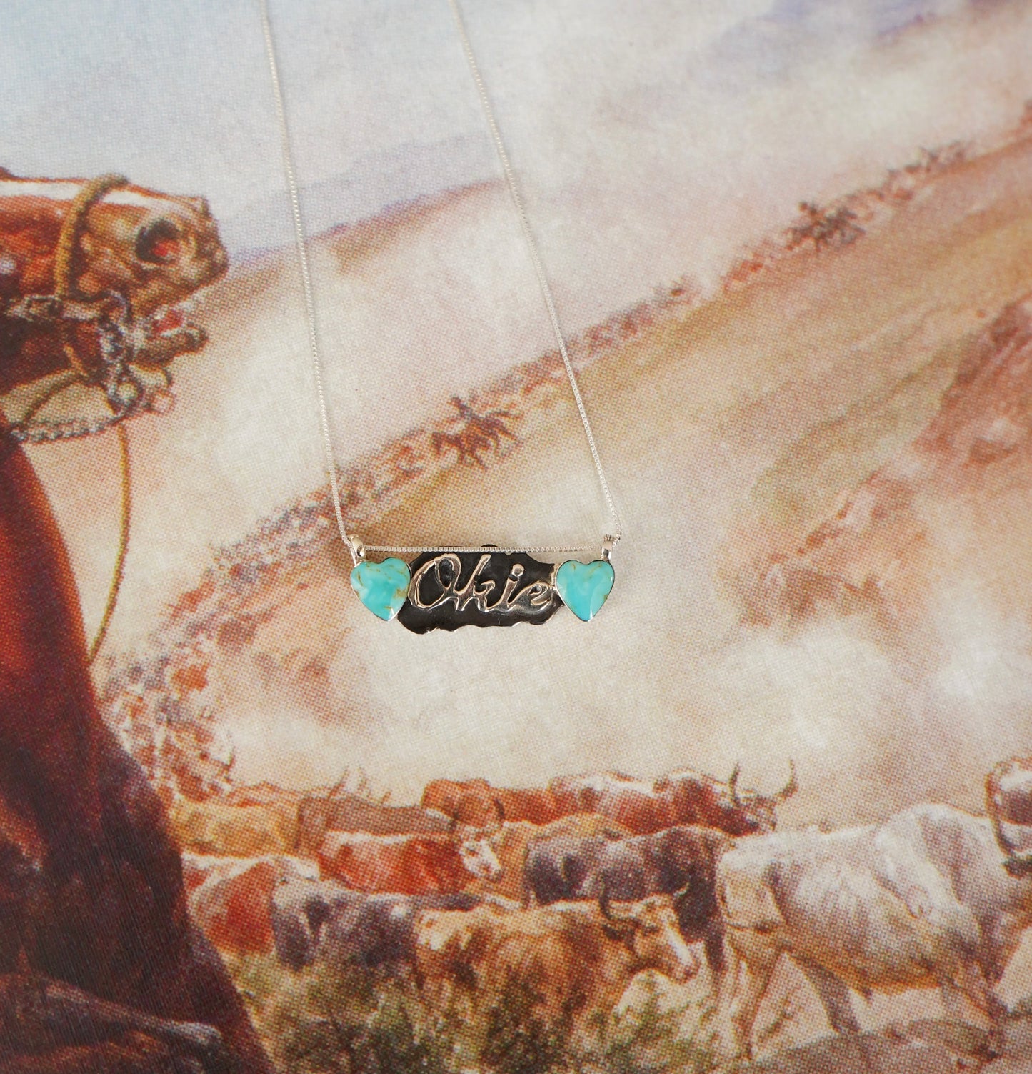 Myra Benally Turquoise Okie Necklace