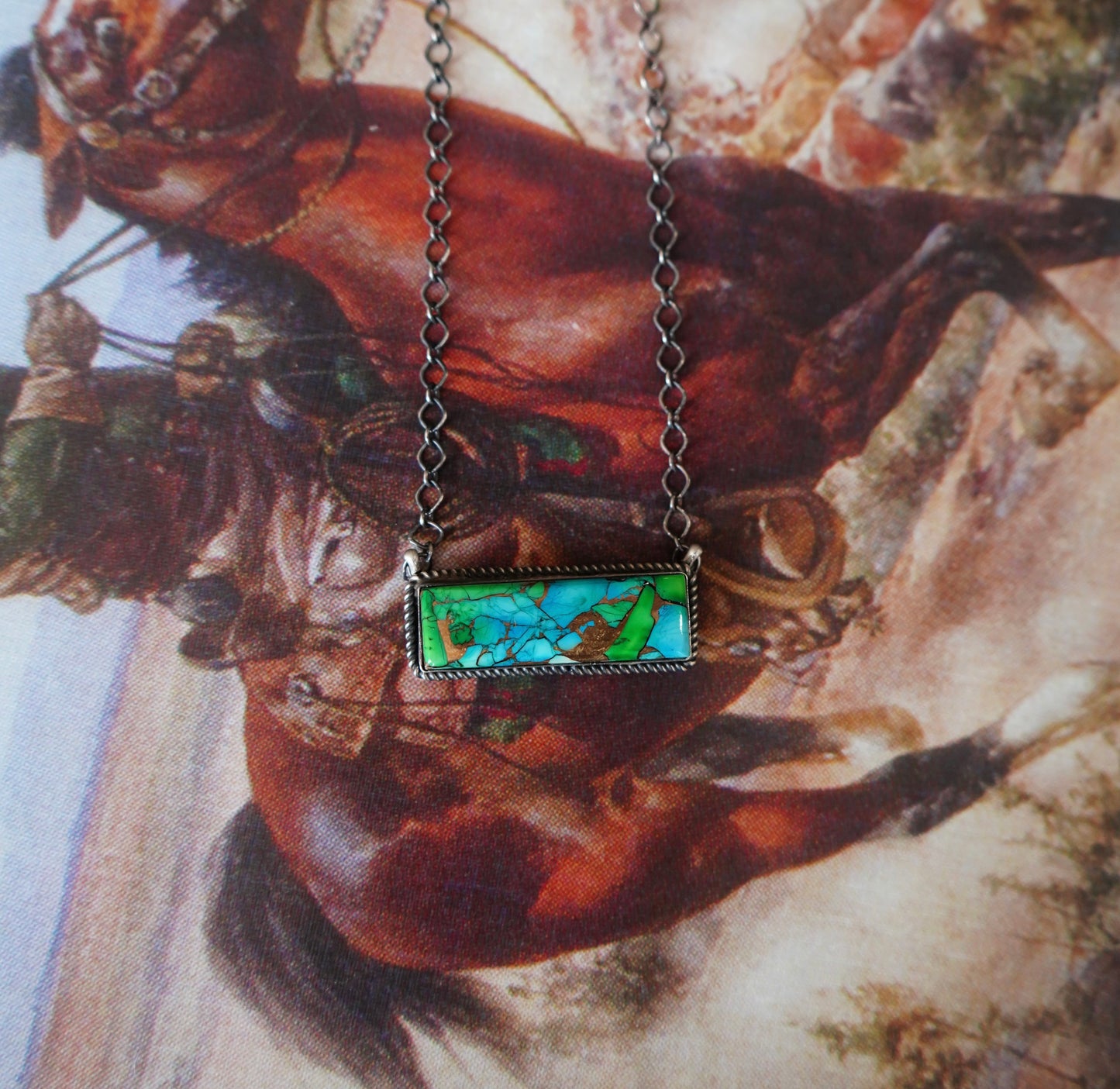 Turquoise Bar Necklaces