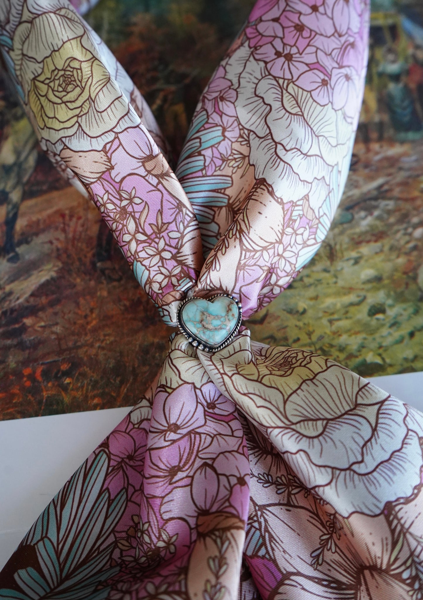 DiYDCo Line - Pastel Daisy Floral Wild Rag