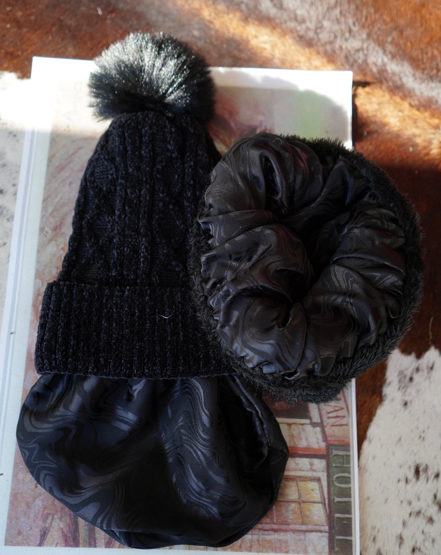 Satin Lined Neck Warmer & Beanie Sets
