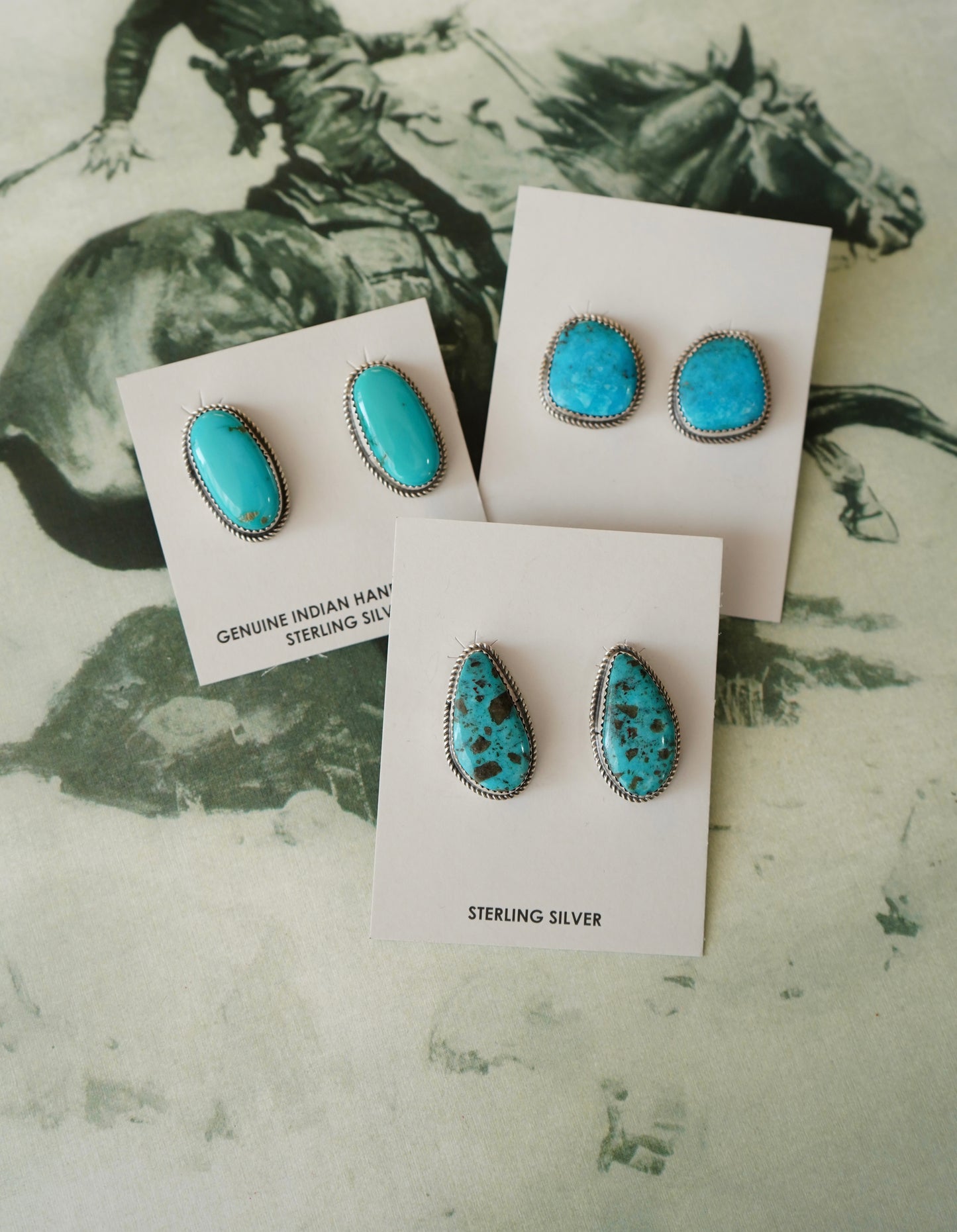Donovan Nez Turquoise Stud Earrings