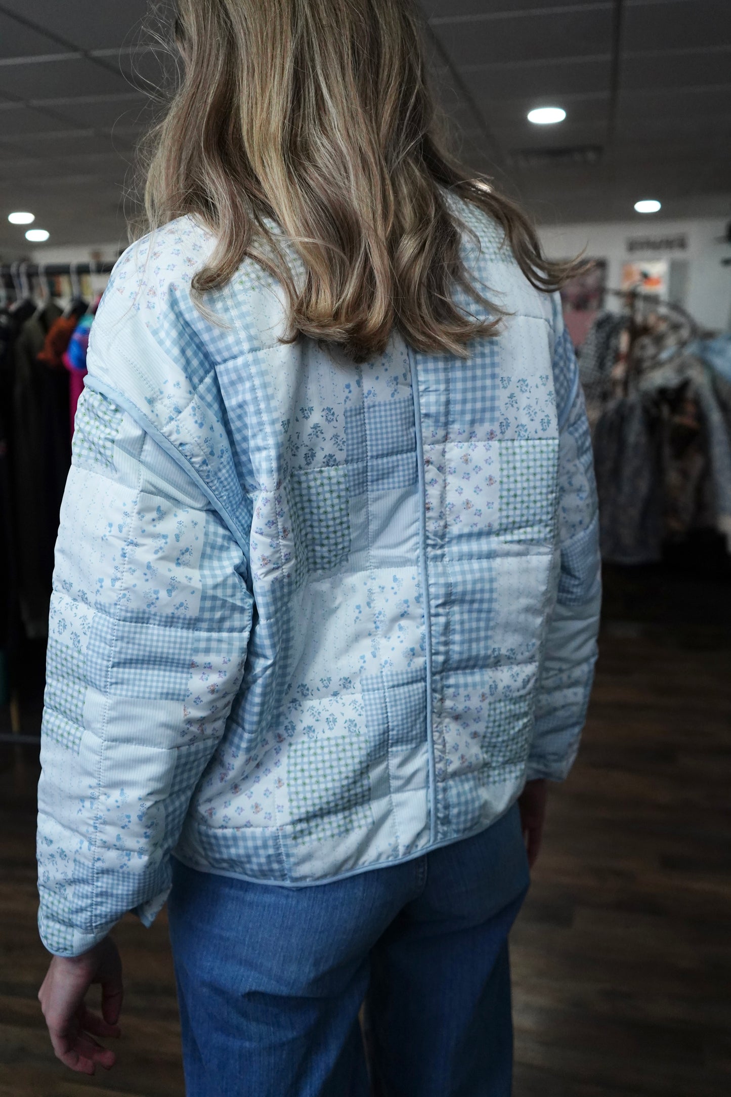Cowgirls Cry Blue Quilt Jacket