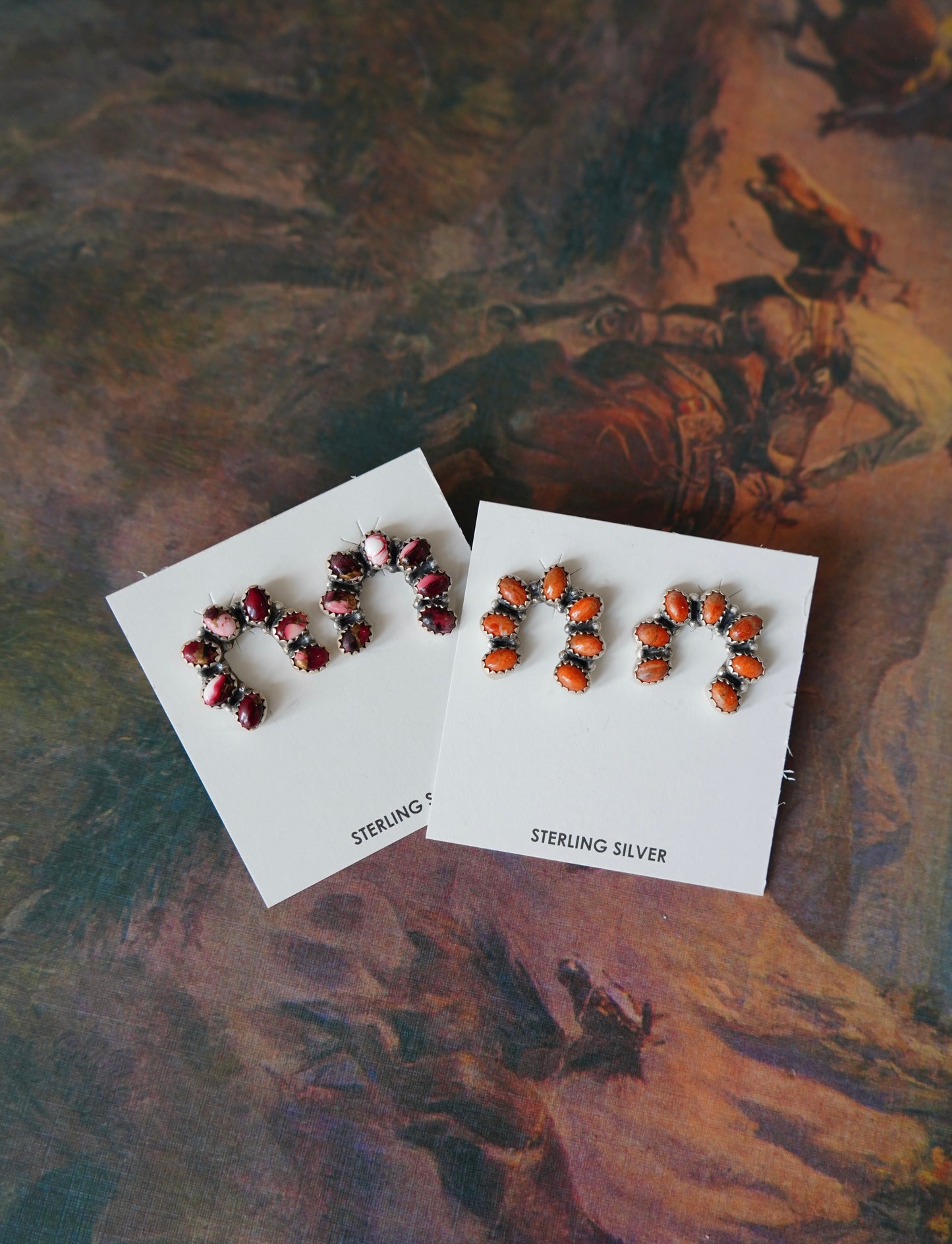 Turquoise Naja Stud Earrings