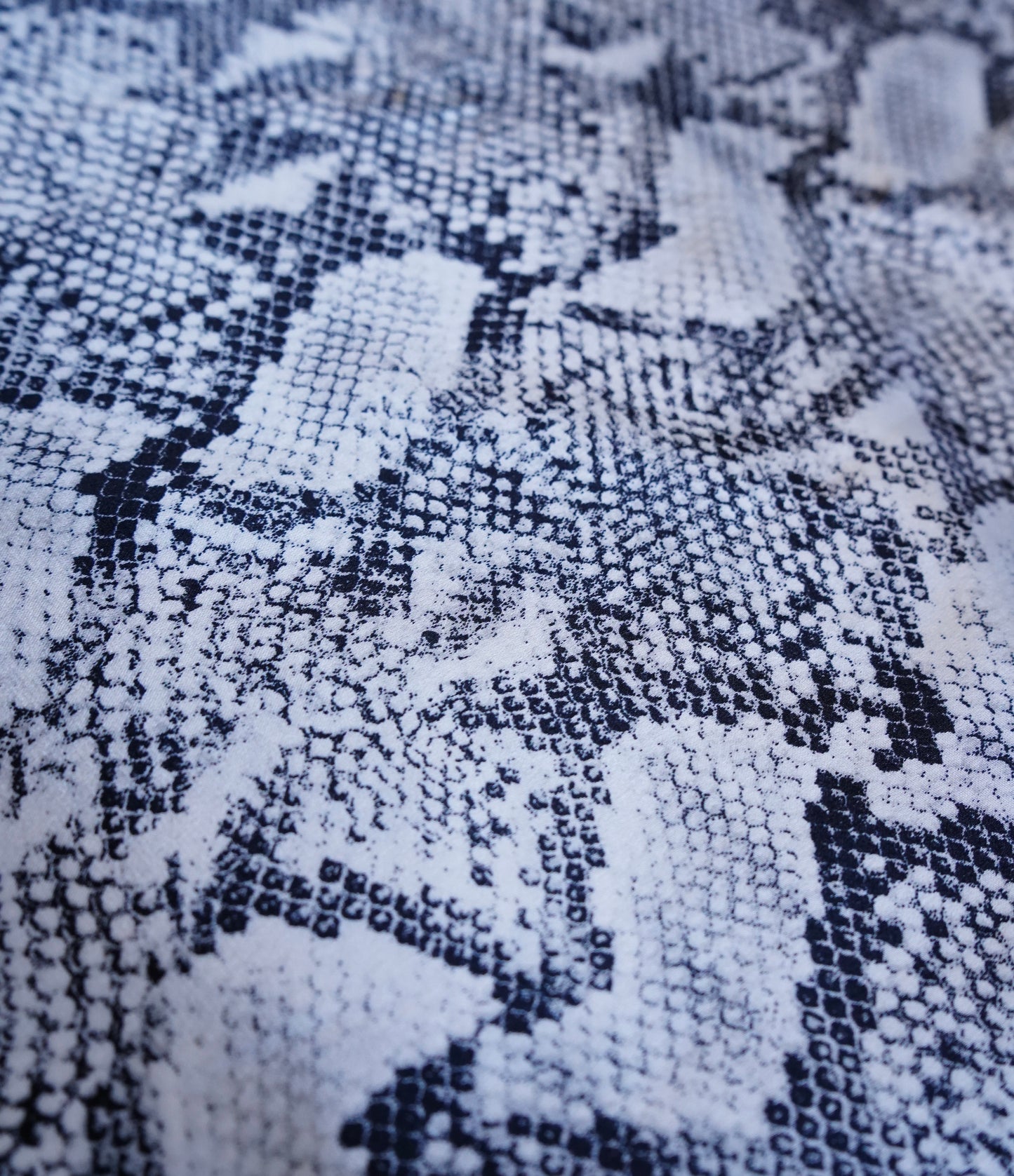B/W Snakeskin Wild Rag