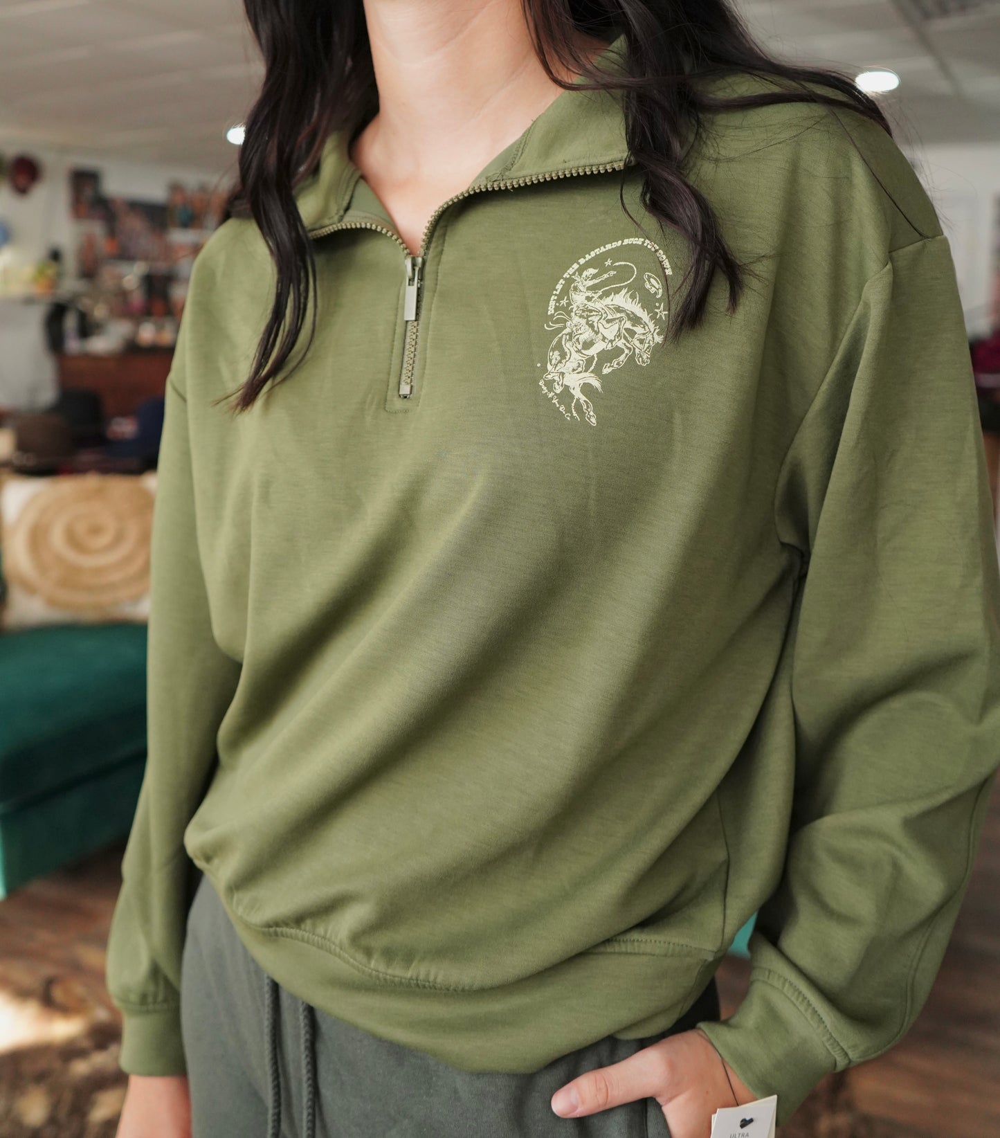 Bucked Down Scuba 1/4 Zip Pullover