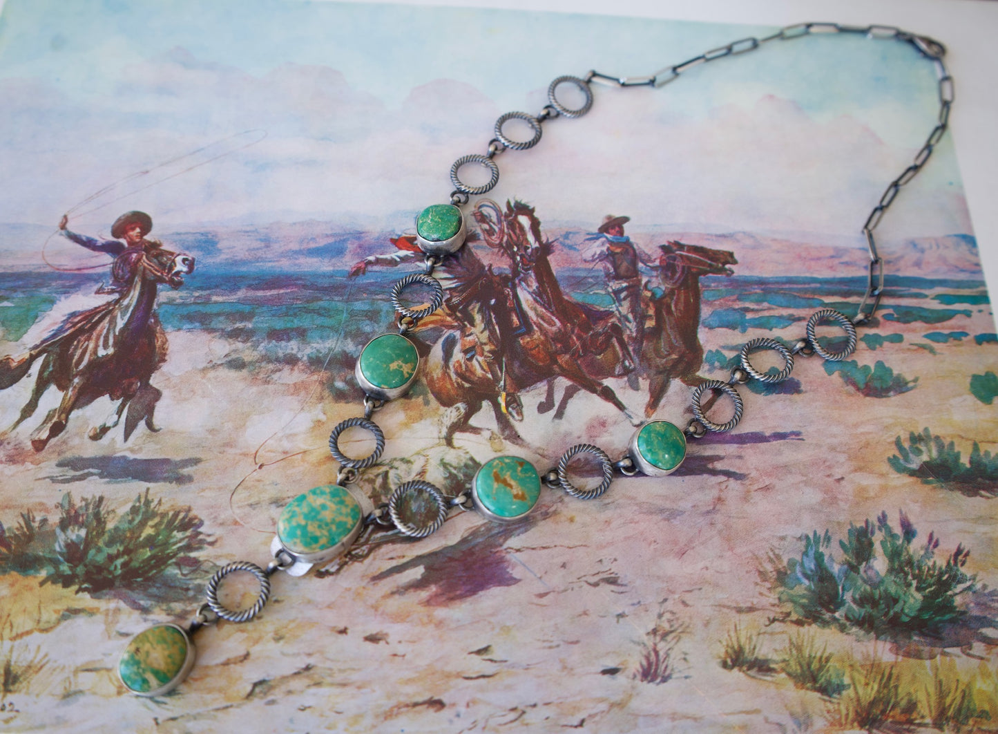 Darrin Livingston Handmade Royston Turquoise Necklace