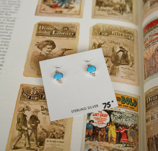 Rick Tolino Dainty Opal Stud Earrings
