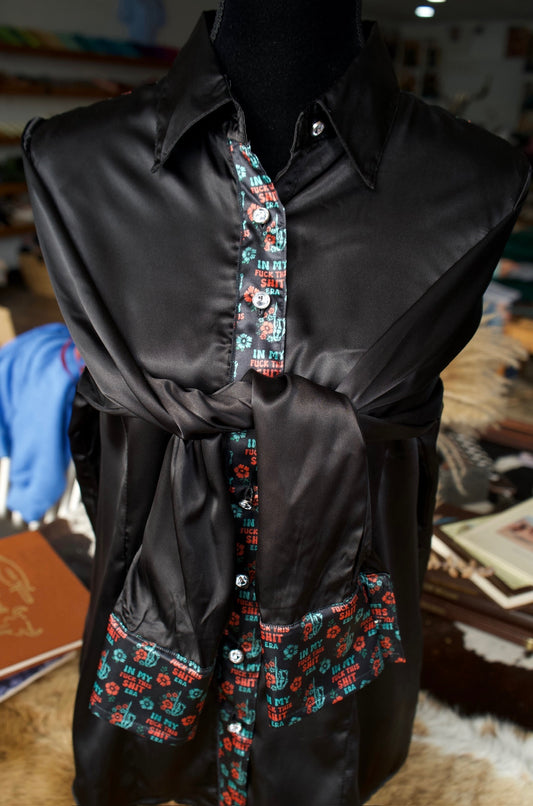 XL- In My FTS Era on Black Button Down